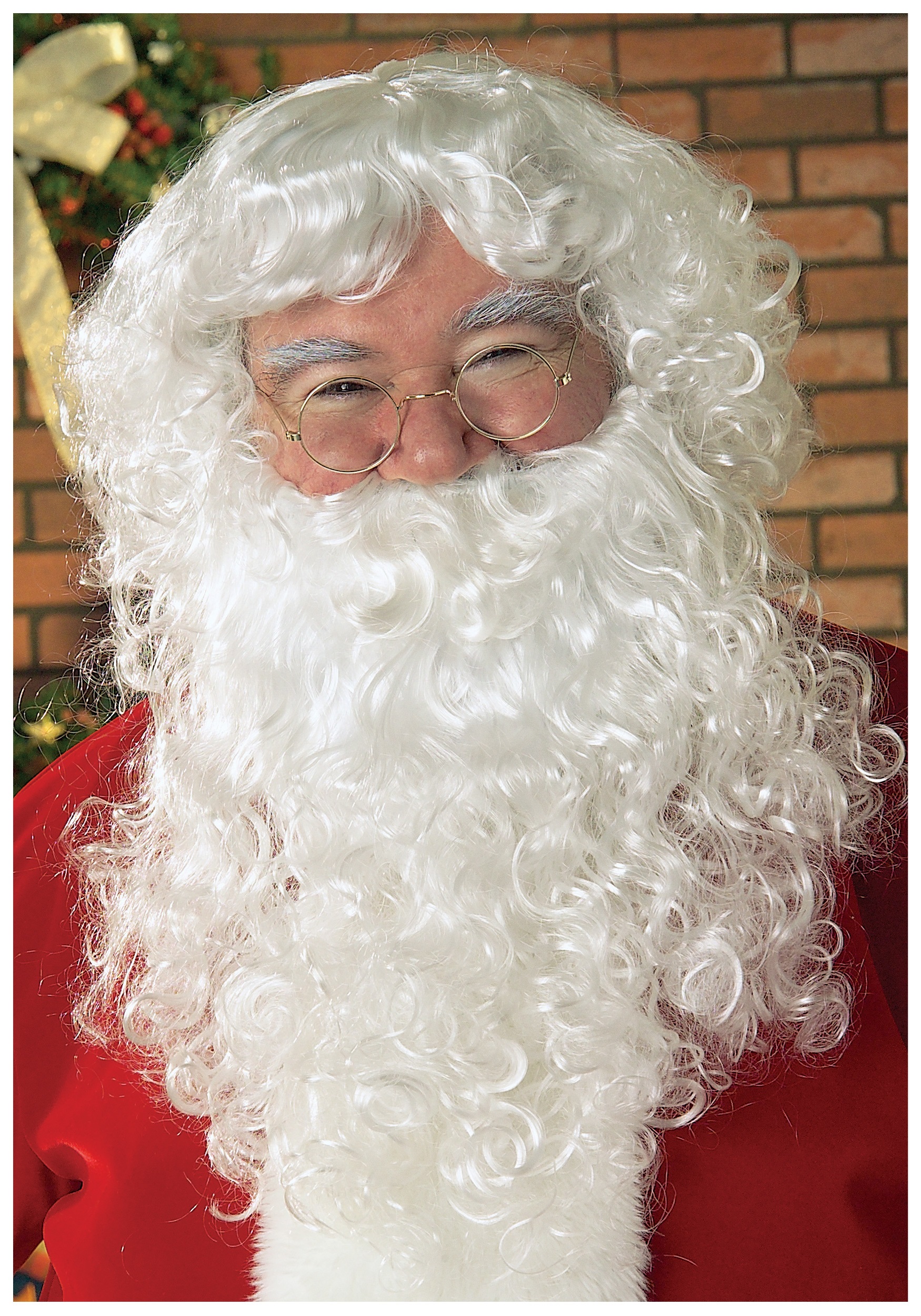 White Santa Clause Wig and Beard