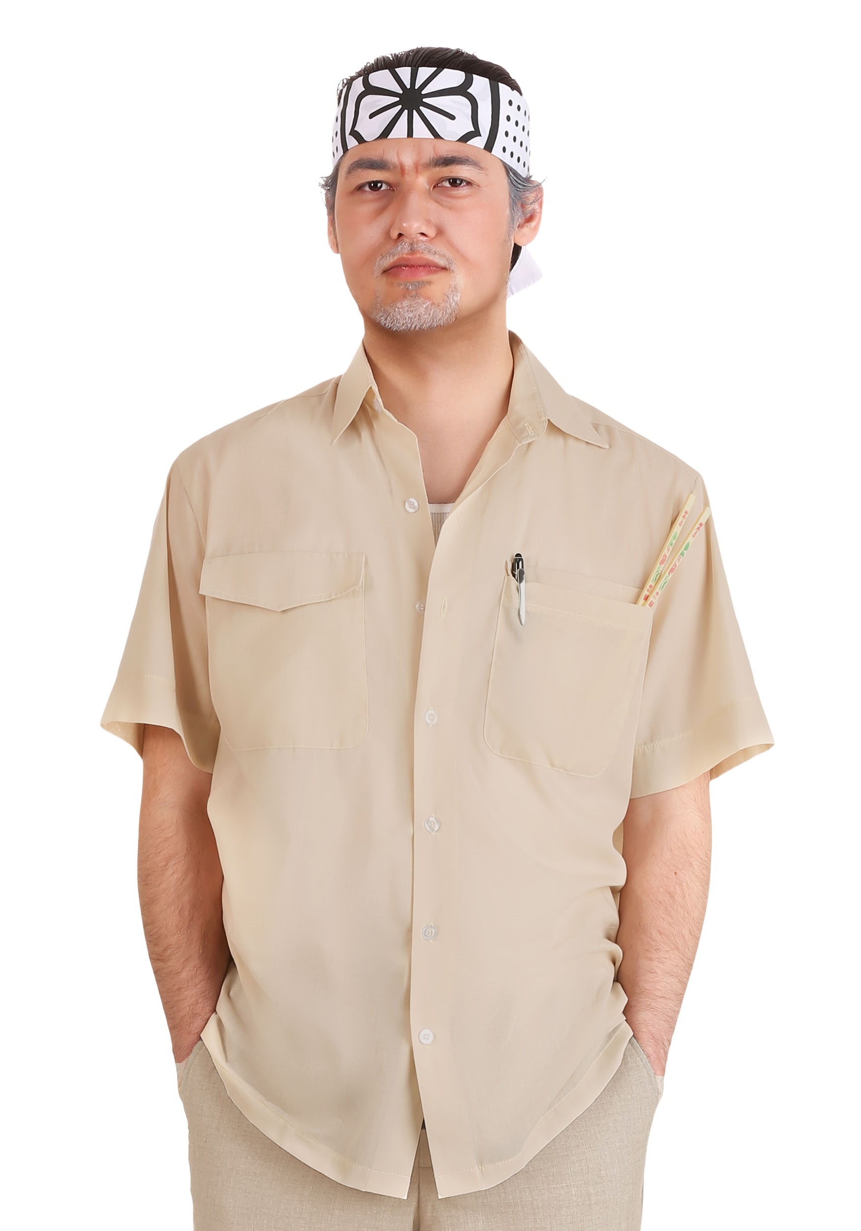 Karate Kid Mr. Miyagi Adult Costume Kit