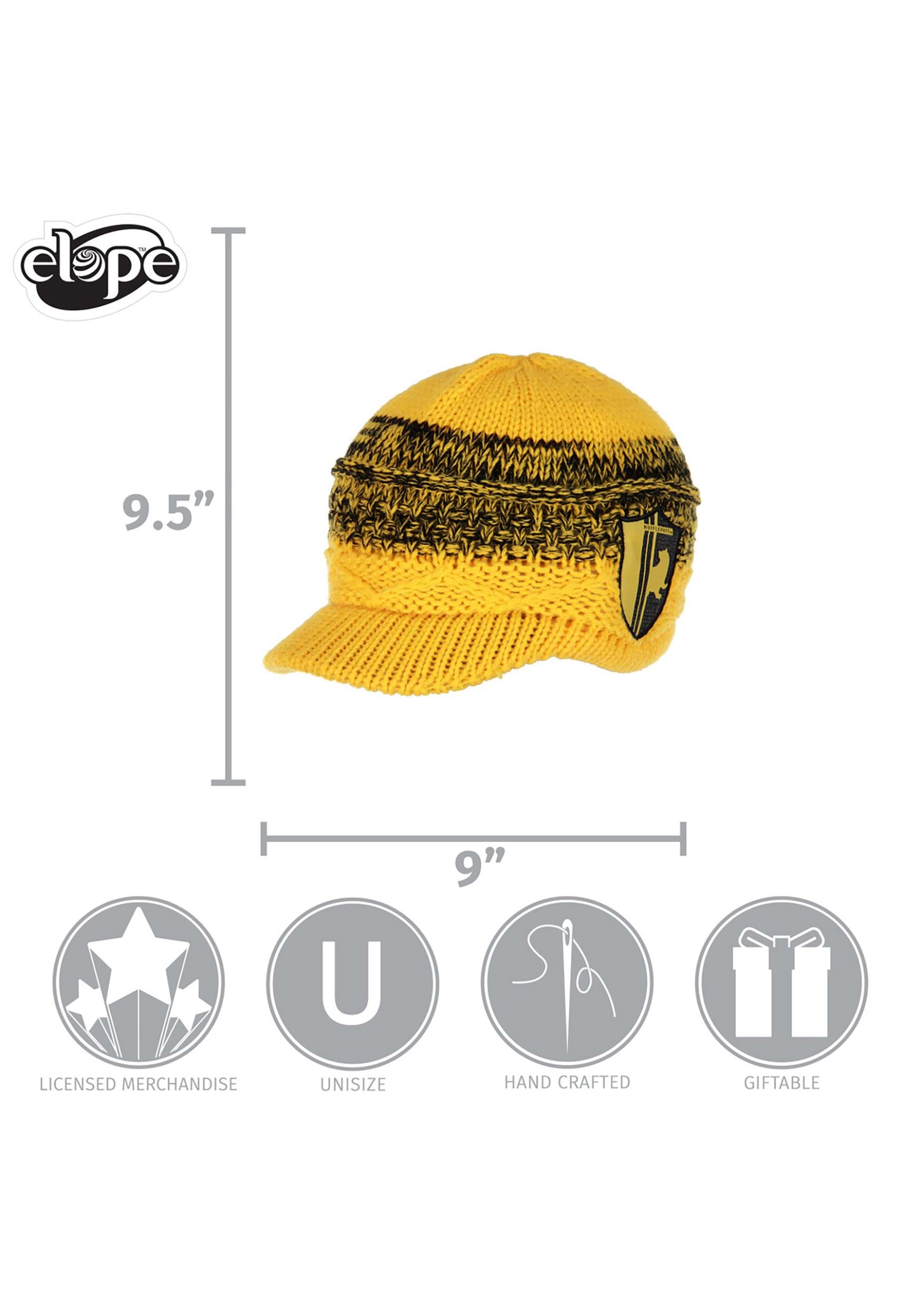 Knit Brim Cap Yellow Hufflepuff