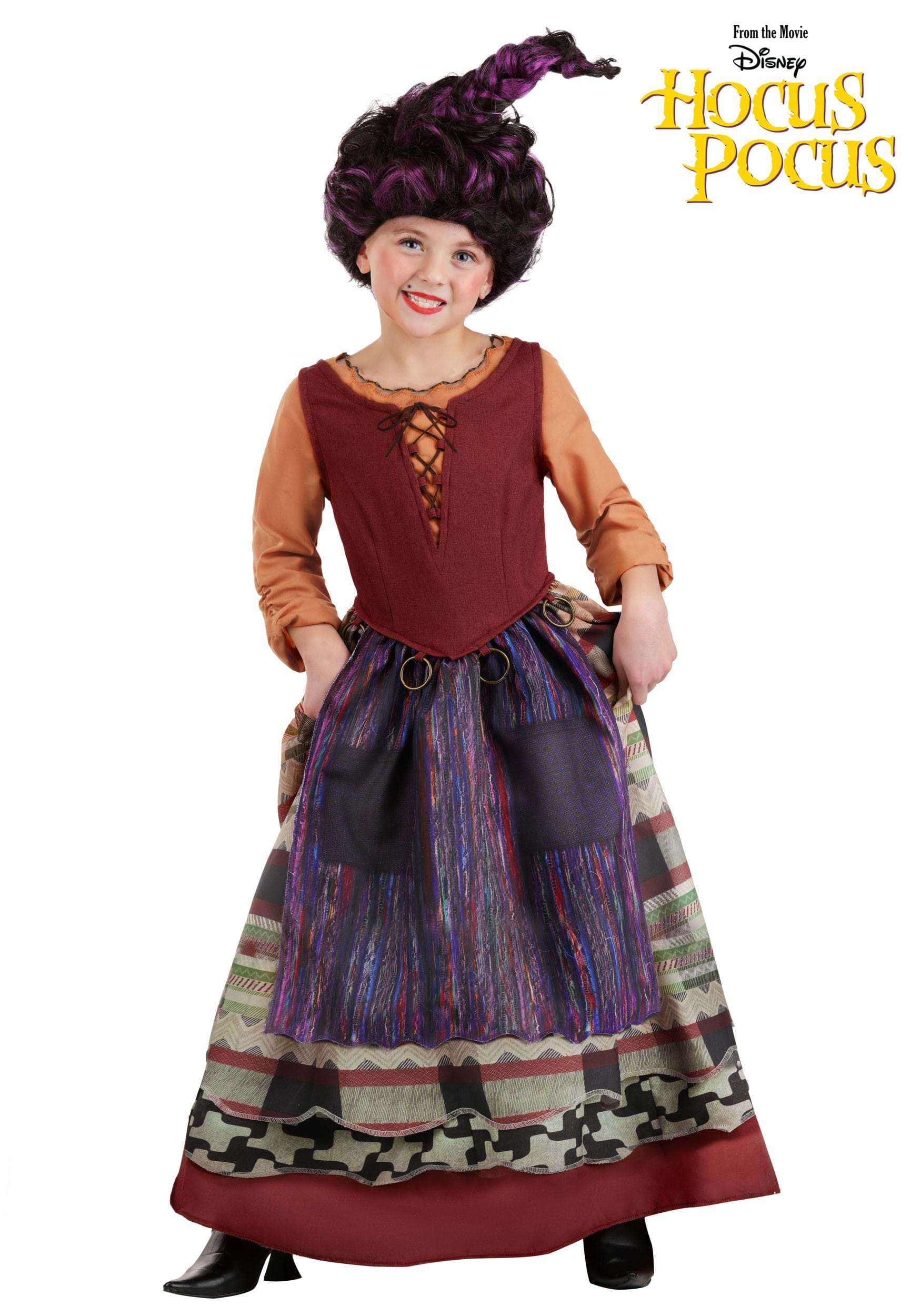 Girl's Deluxe Disney Hocus Pocus Mary Sanderson Costume
