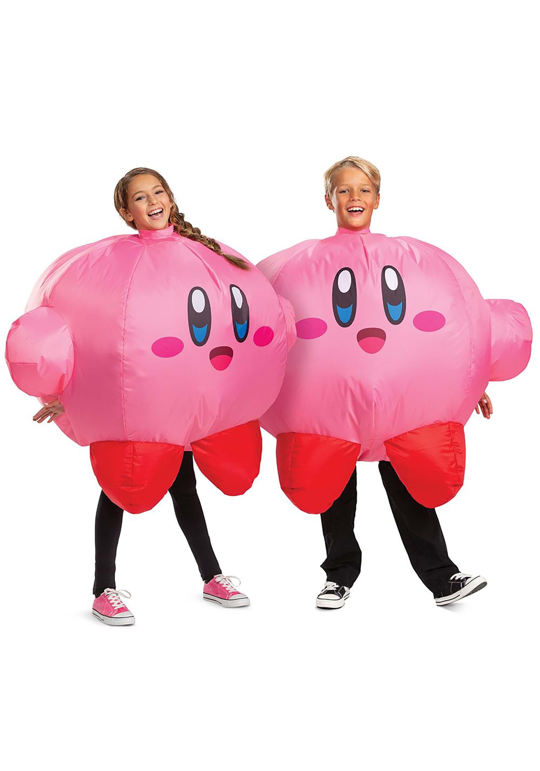 Pink Kirby Inflatable Costume for Kids 1 Pink Kirby Inflatable Costume for Kids