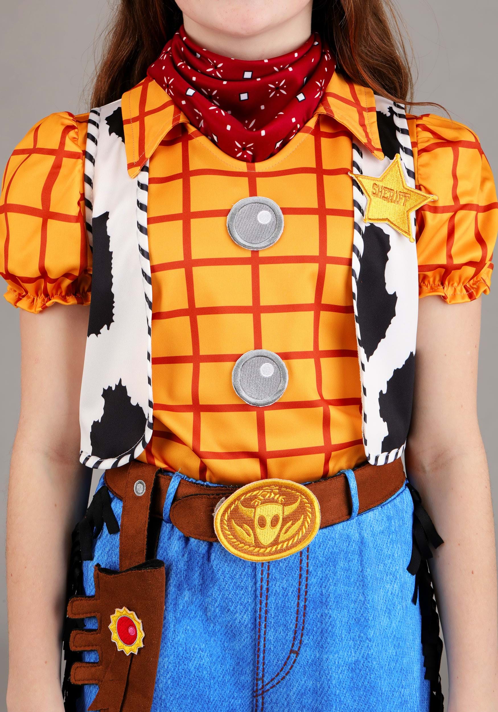 Girl's Pixar Toy Story Woody Costume 8 Girl's Pixar Toy Story Woody Costume