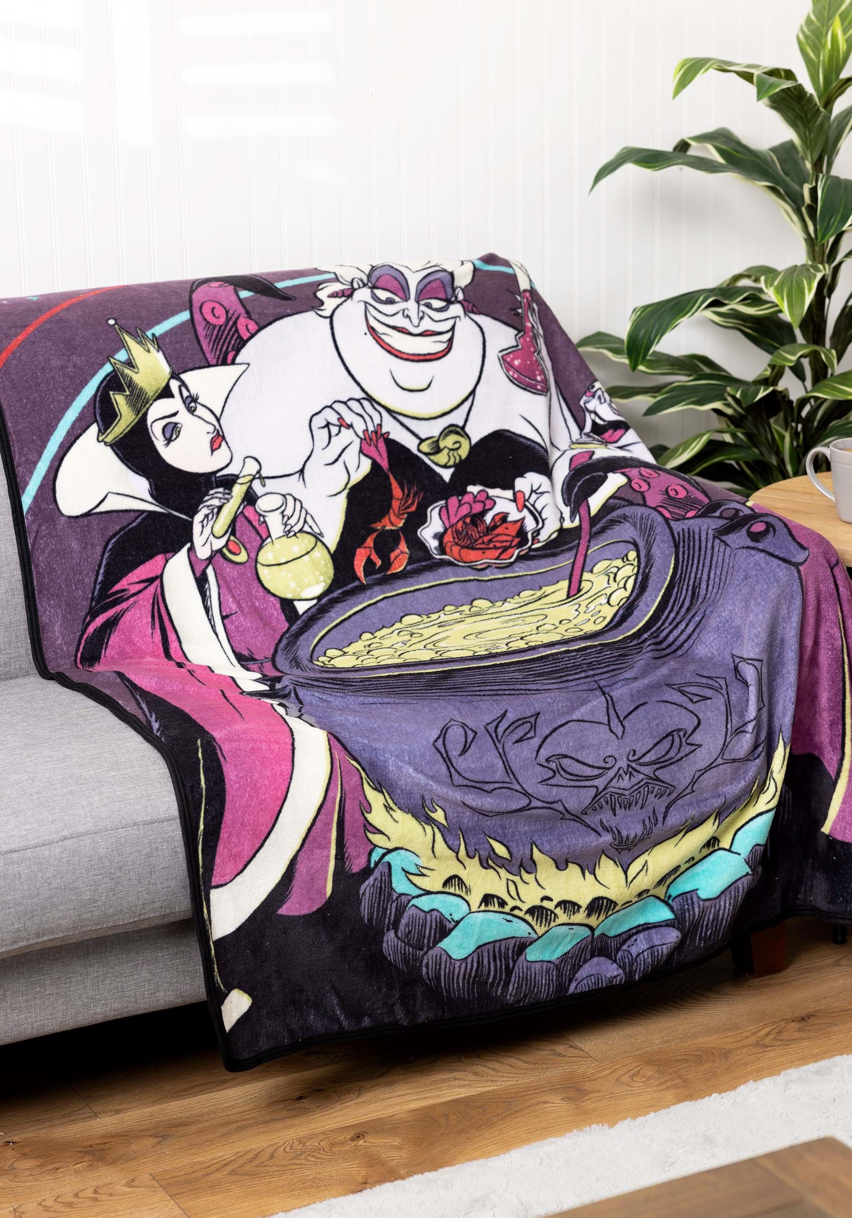 Disney Villains Cooking Up Trouble Micro Raschel Throw Blanket