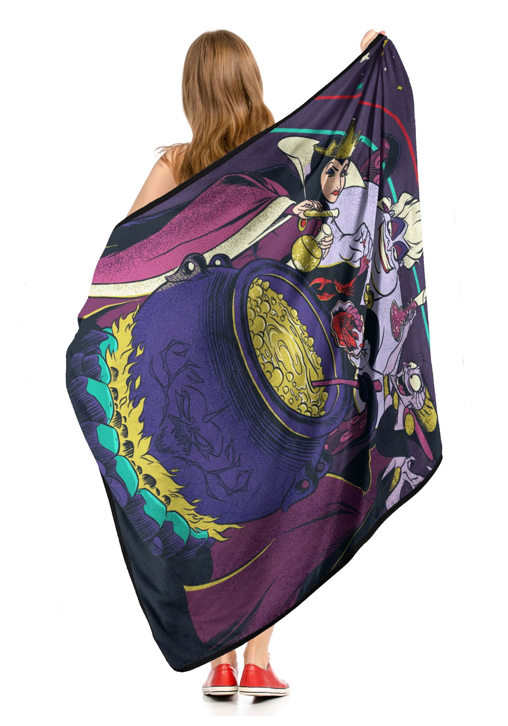 Disney Villains Cooking Up Trouble Micro Raschel Throw Blanket
