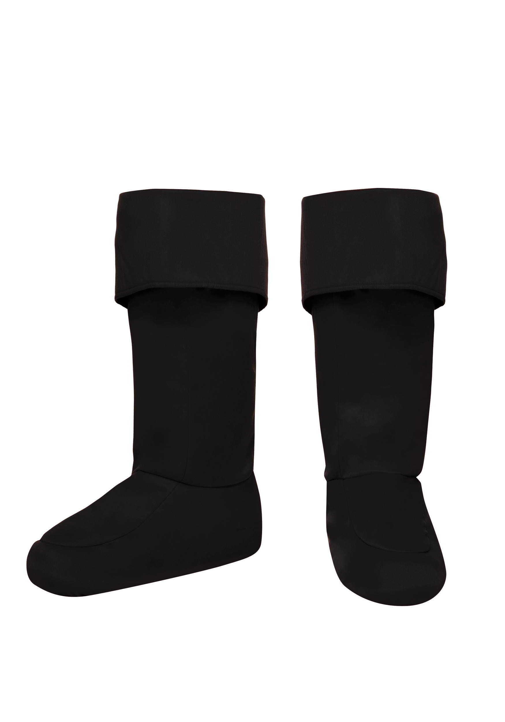 Black Superhero Costume Adult Boot Covers