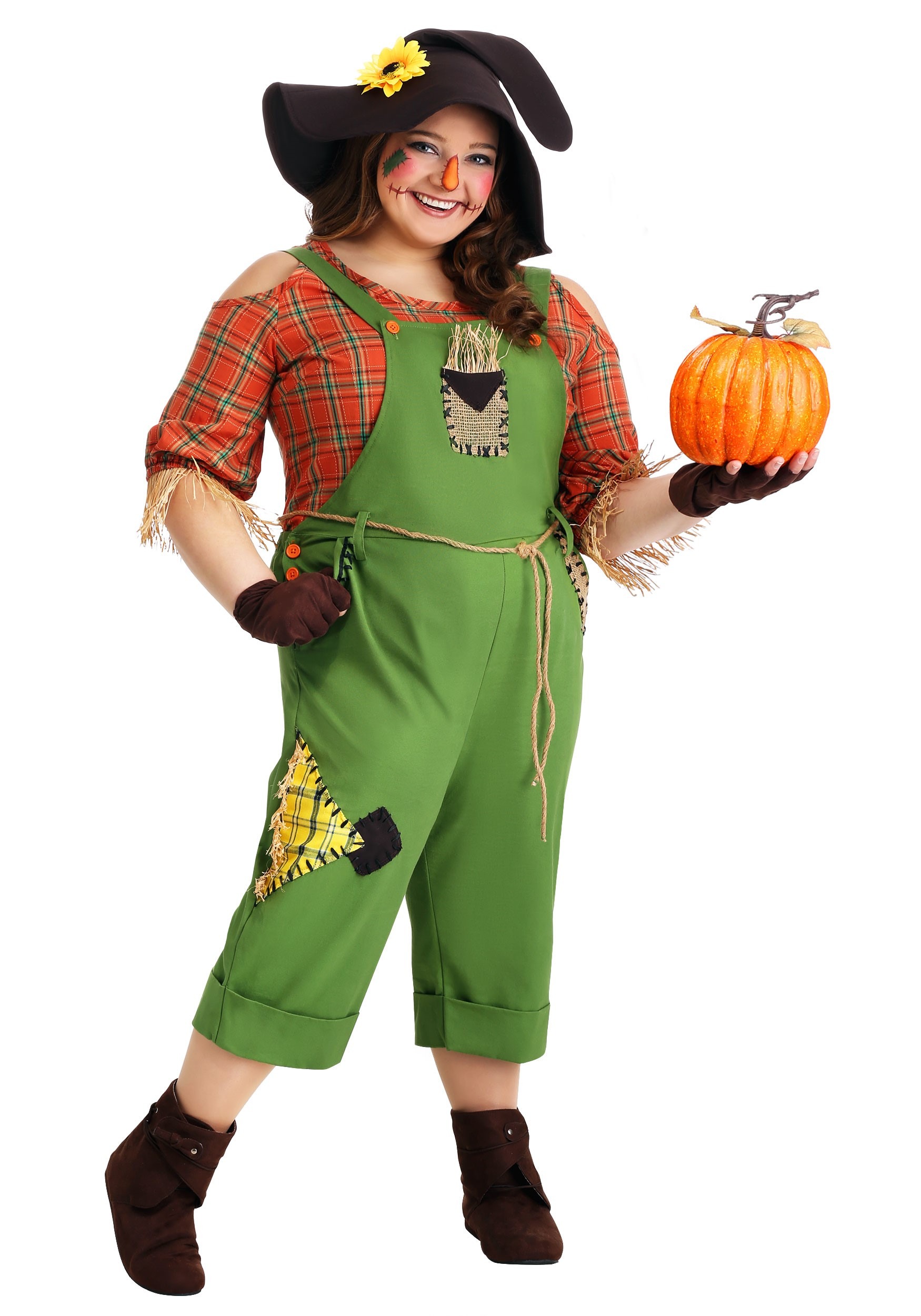 Women's Plus Size Scarecrow Costume