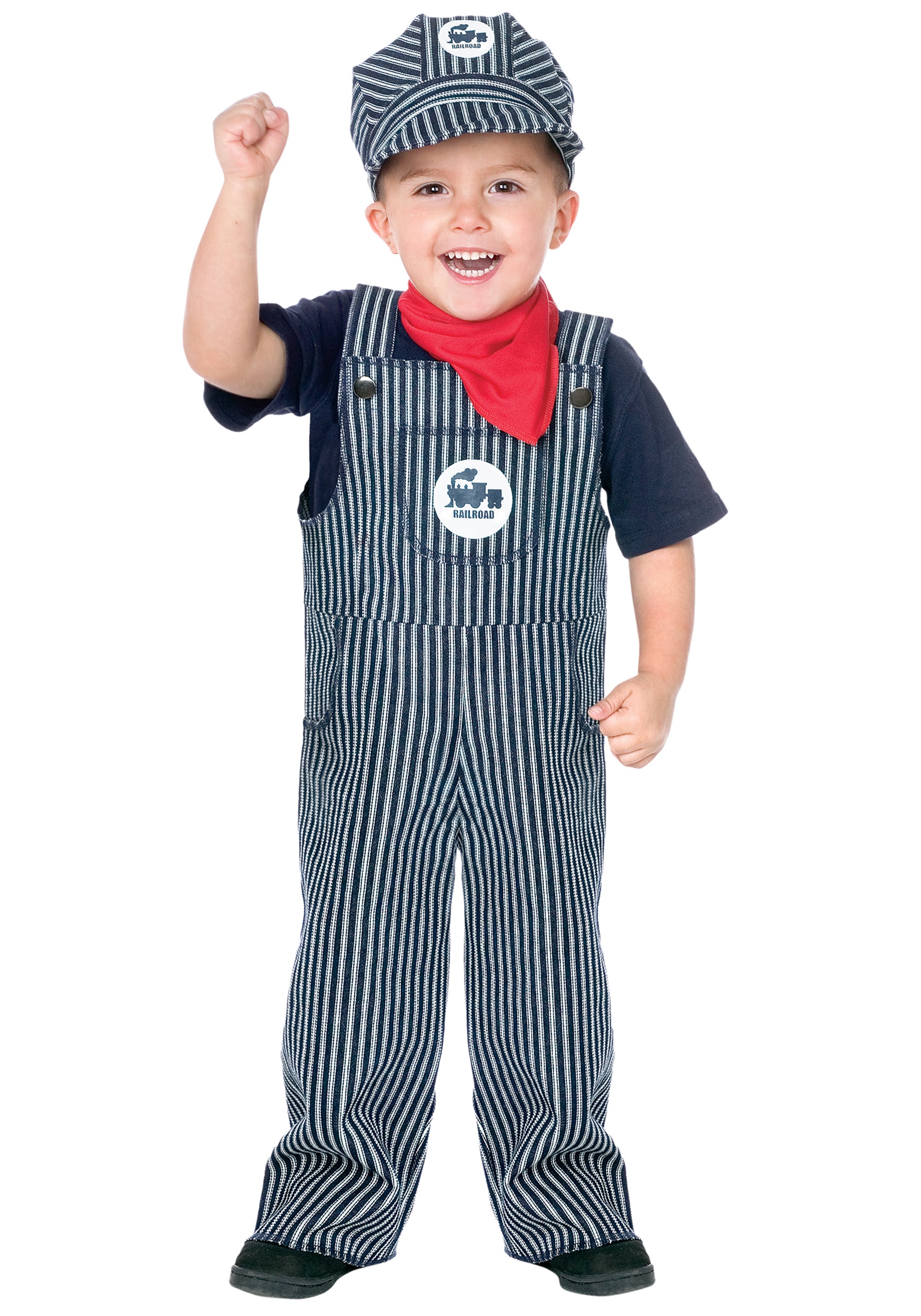 Train Engineer Boy's Toddler Costume 1 Train Engineer Boy's Toddler Costume