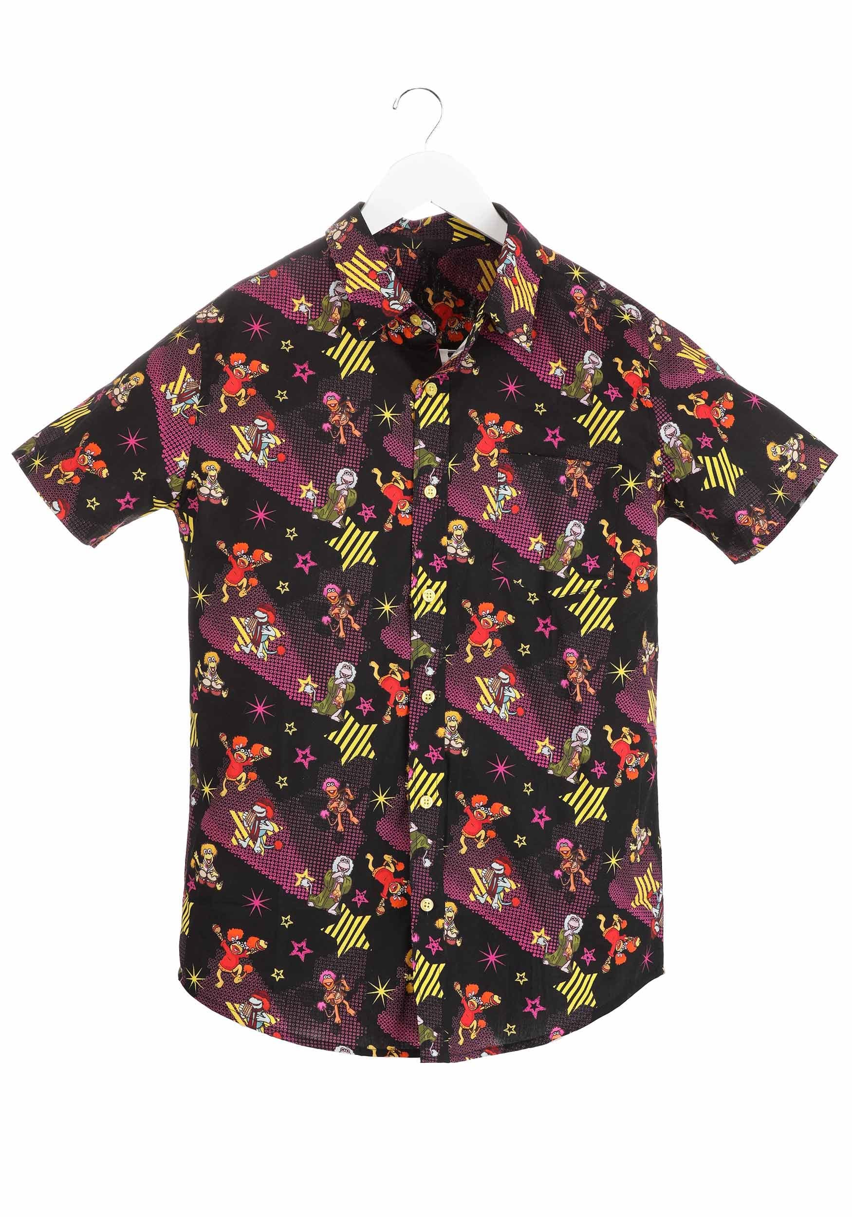 Getting Down in Fraggle Rock Button Up Adult Shirt