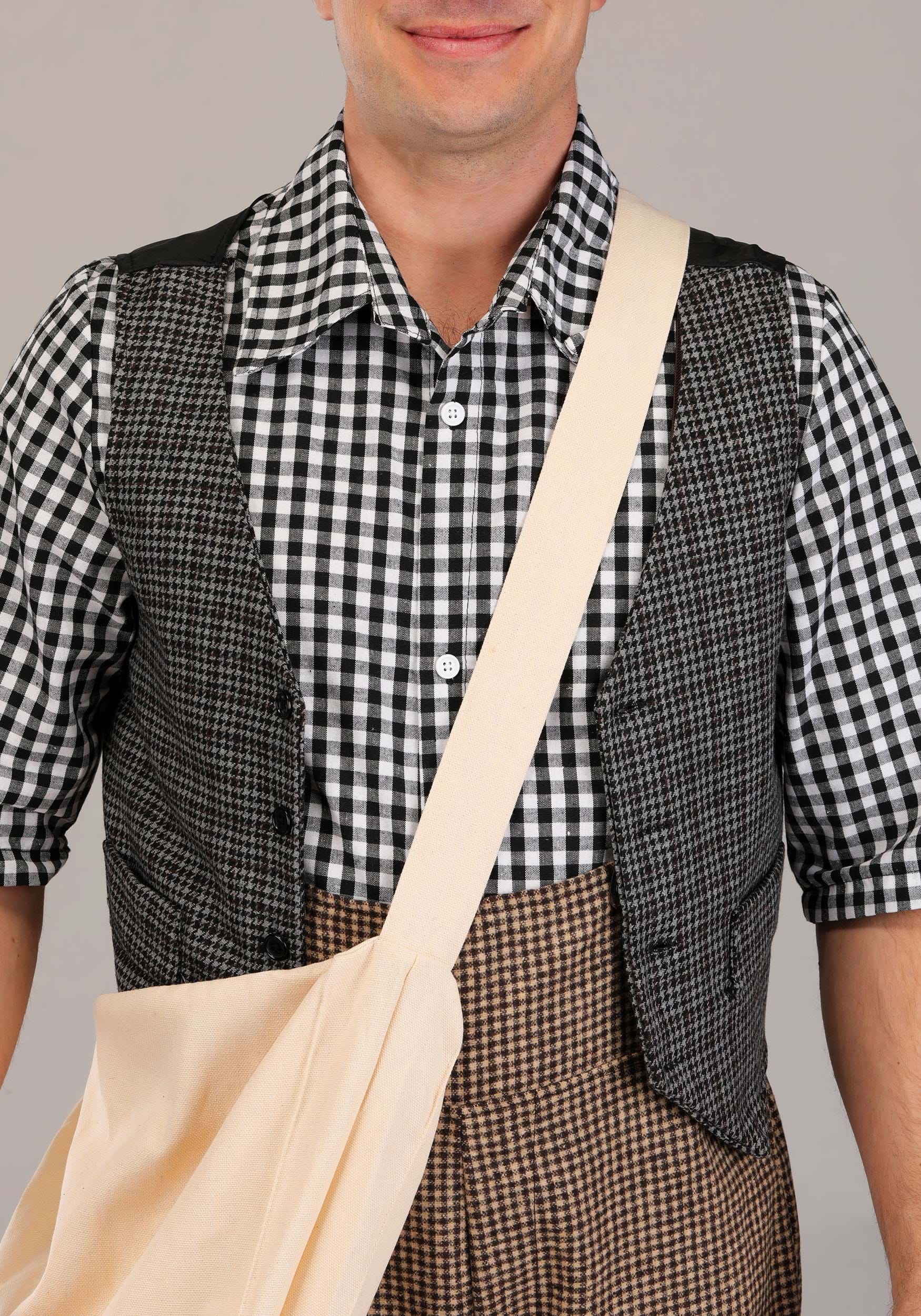 Men's 20's Newsie Costume