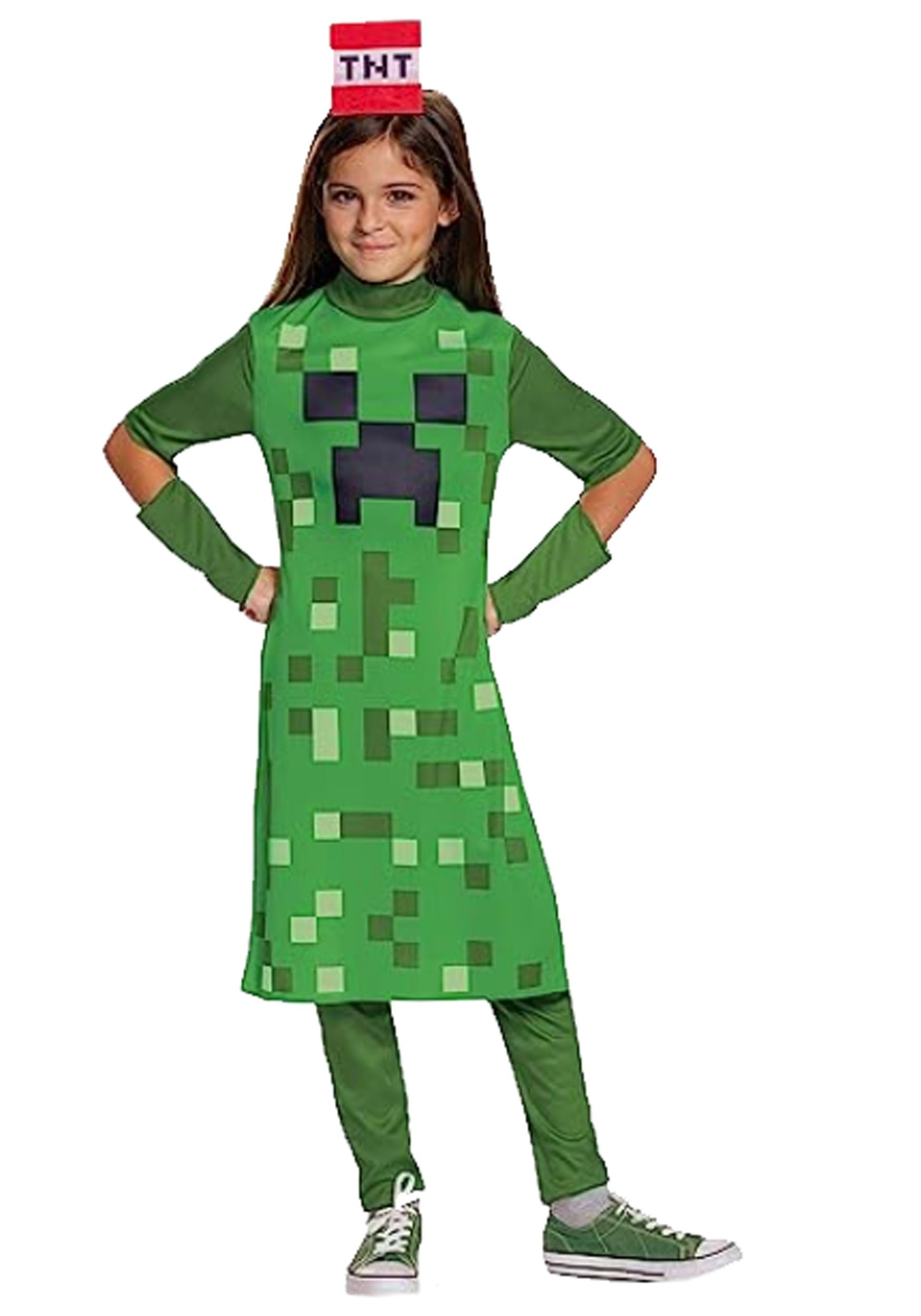 Minecraft Girl's Creeper Classic Costume