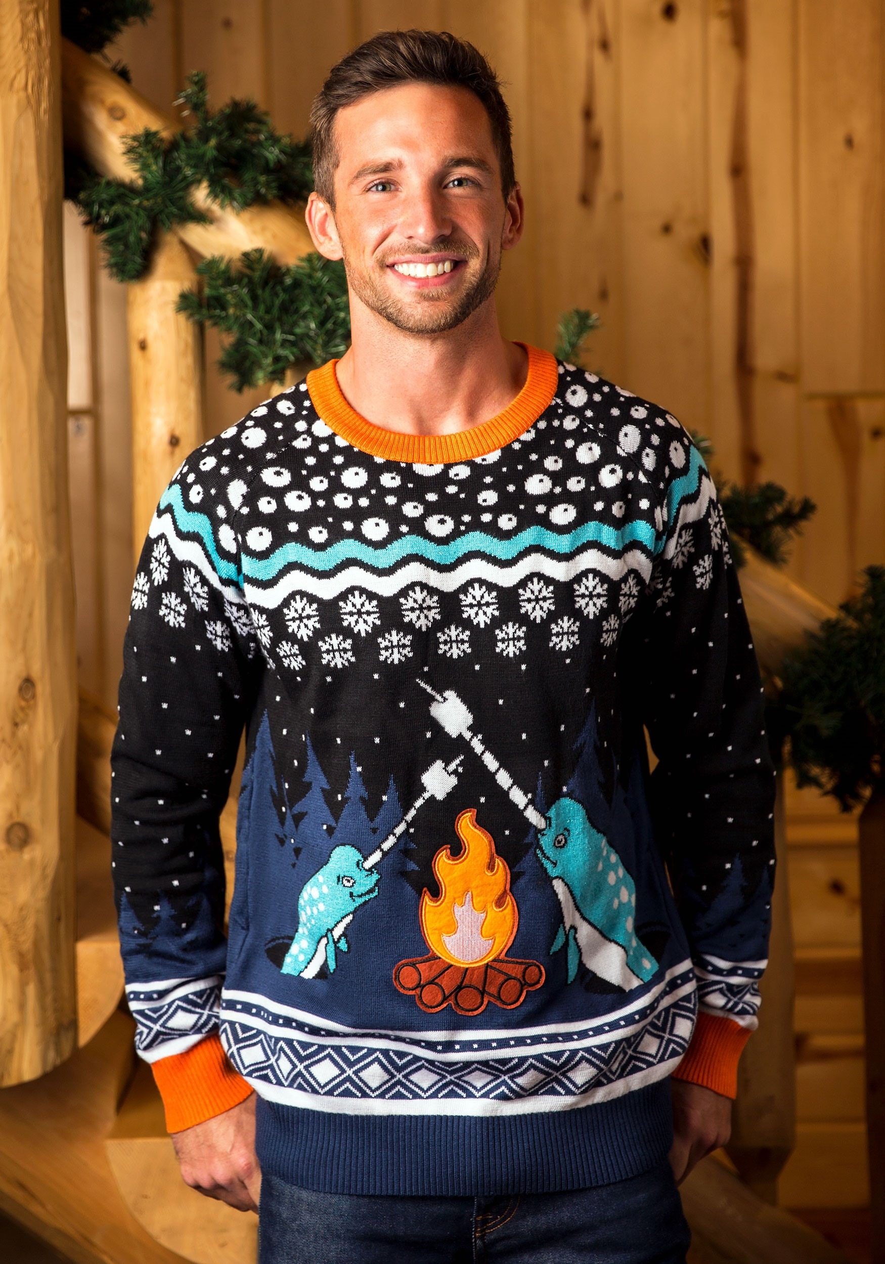 Narwhal Ugly Christmas Sweater for Adults