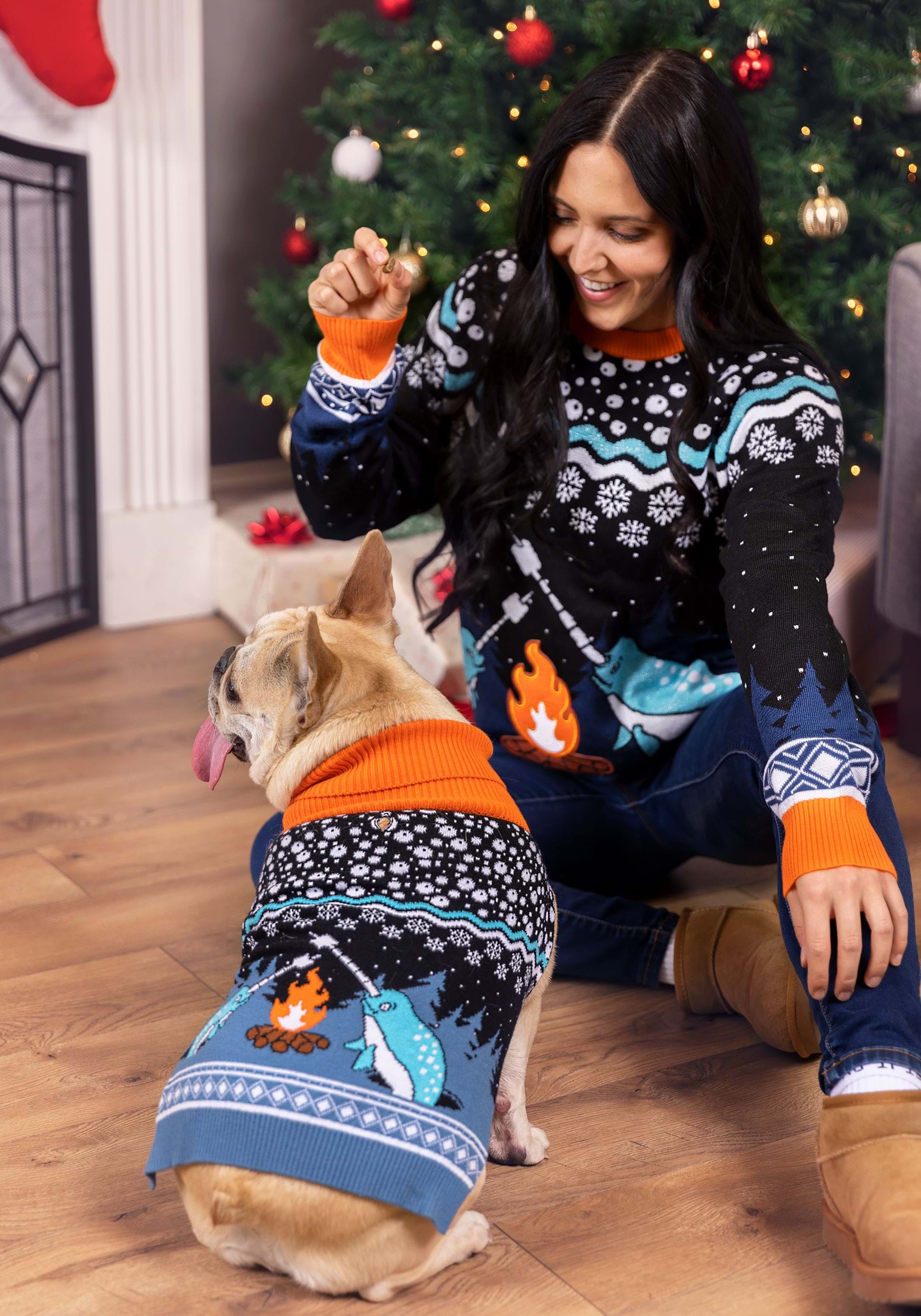 Narwhal Ugly Christmas Sweater for Adults