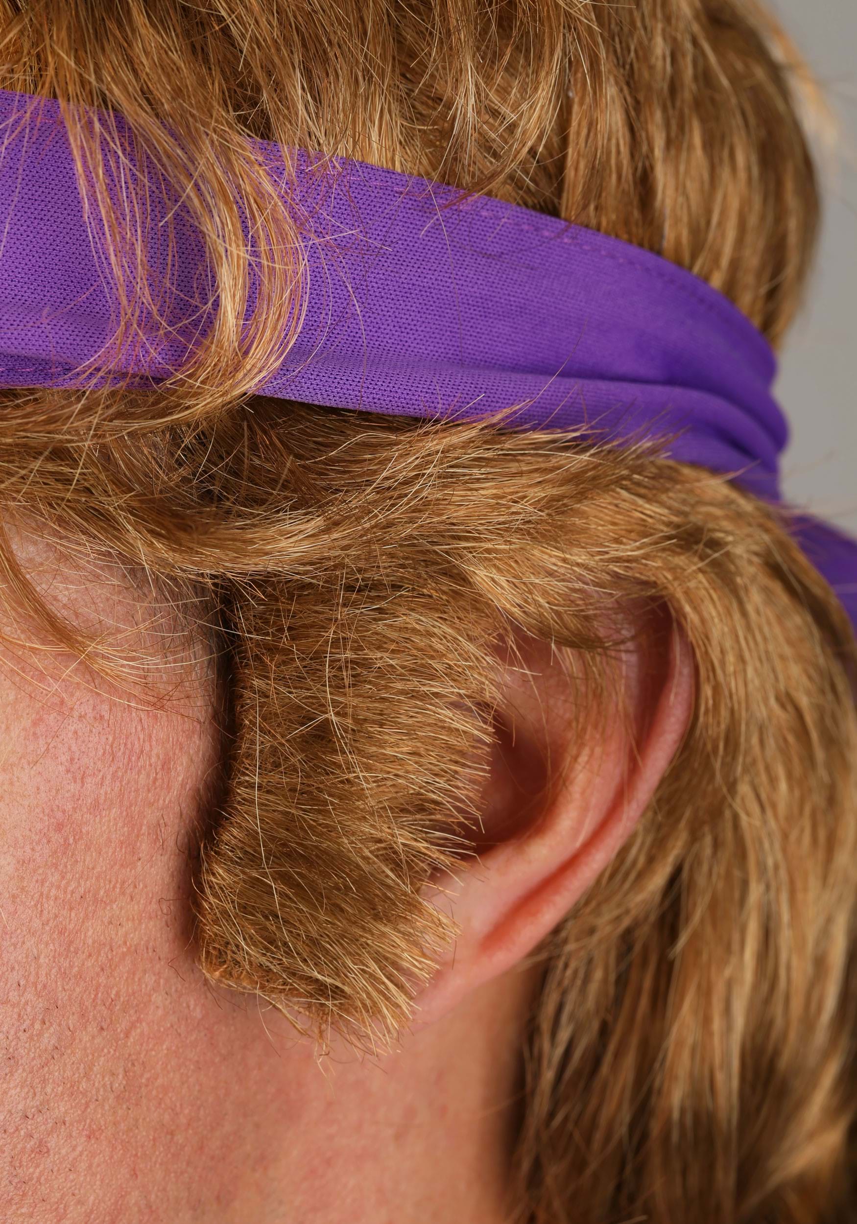 Dodgeball White Goodman Wig and Mustache Costume Kit