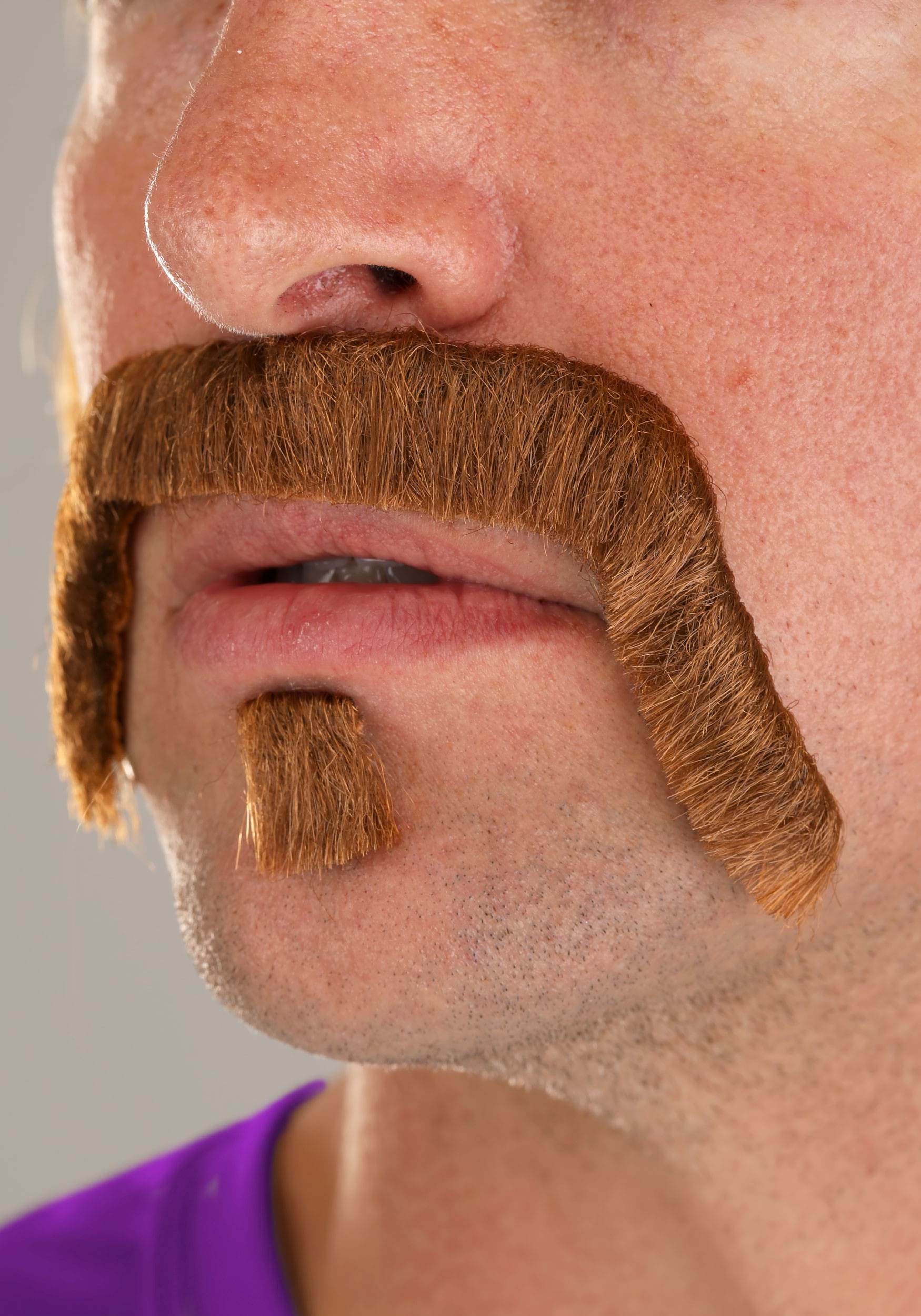 Dodgeball White Goodman Wig and Mustache Costume Kit