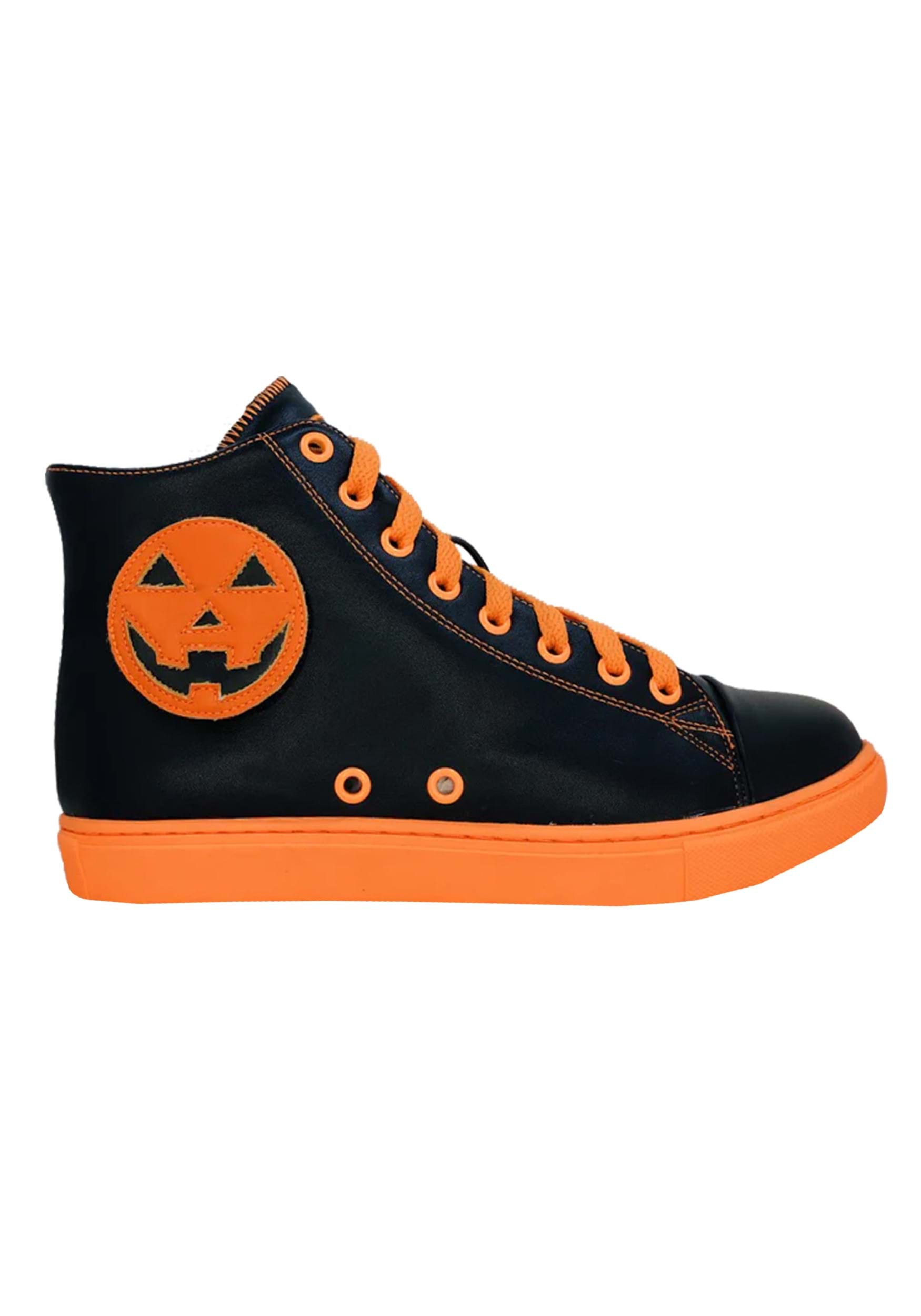 Chelsea Black Pumpkin Jack High Top Sneaker for Women