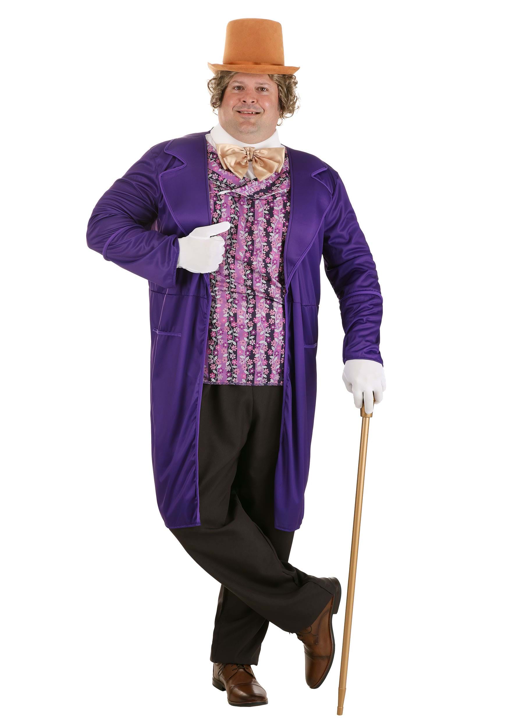 Plus Size Willy Wonka Costume for Adults