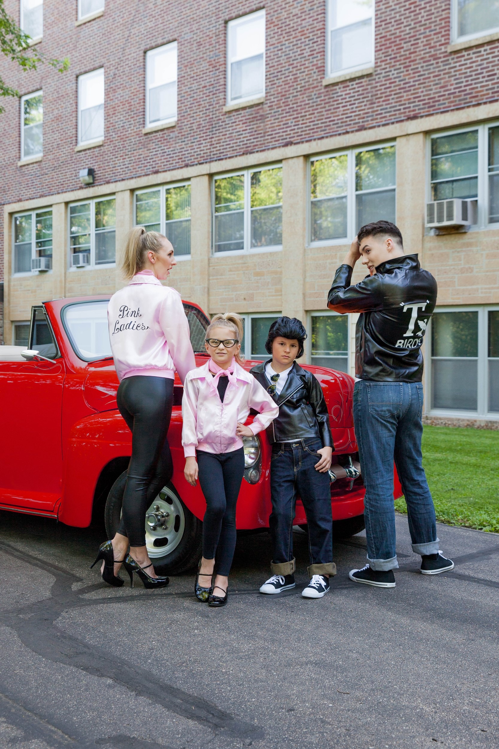 Grease Pink Ladies Costume Jacket for Girls