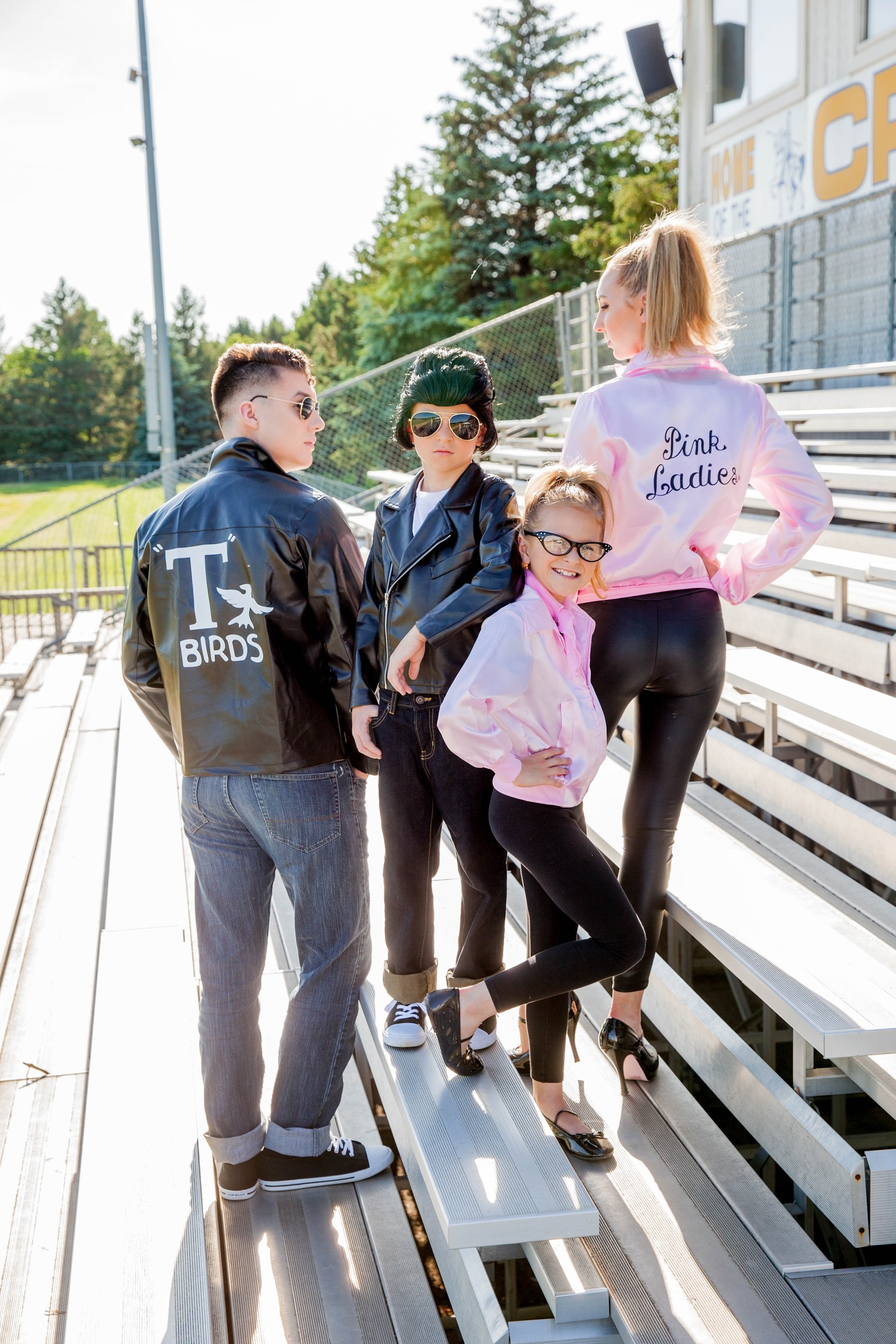 Grease Pink Ladies Costume Jacket for Girls