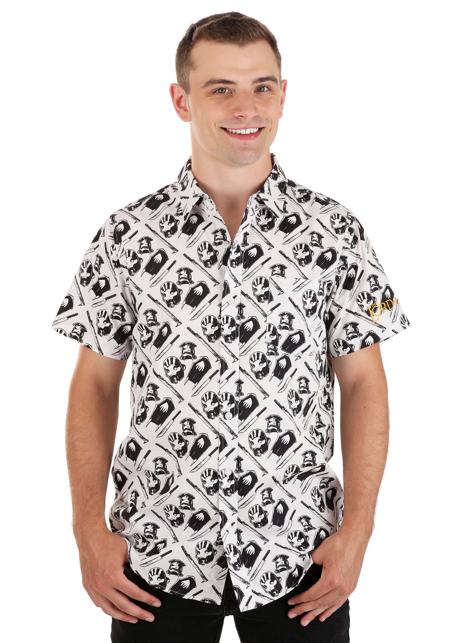 Uruk-hai Lord of the Rings Adult Button Up Shirt