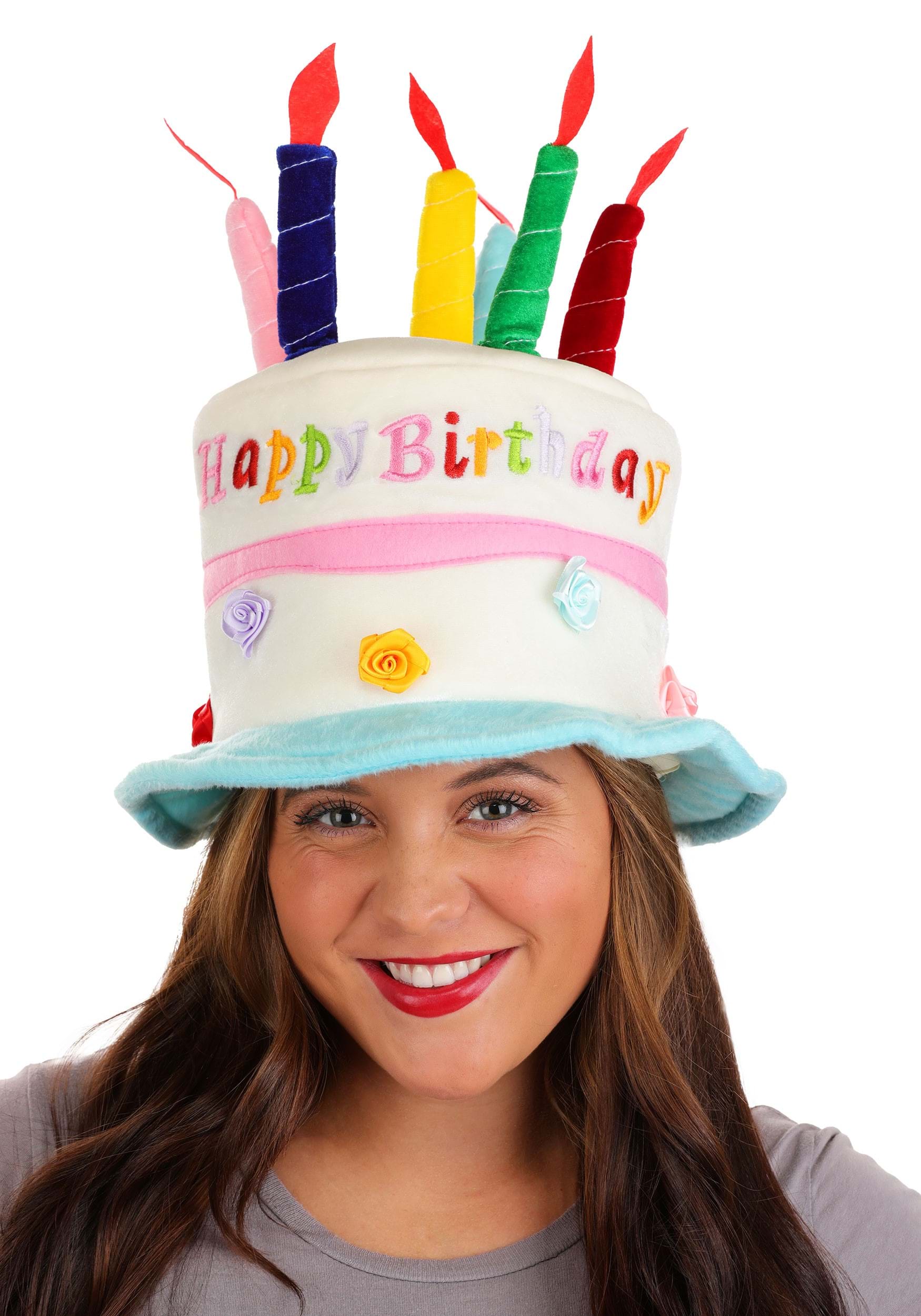Plush Adult Birthday Cake Hat