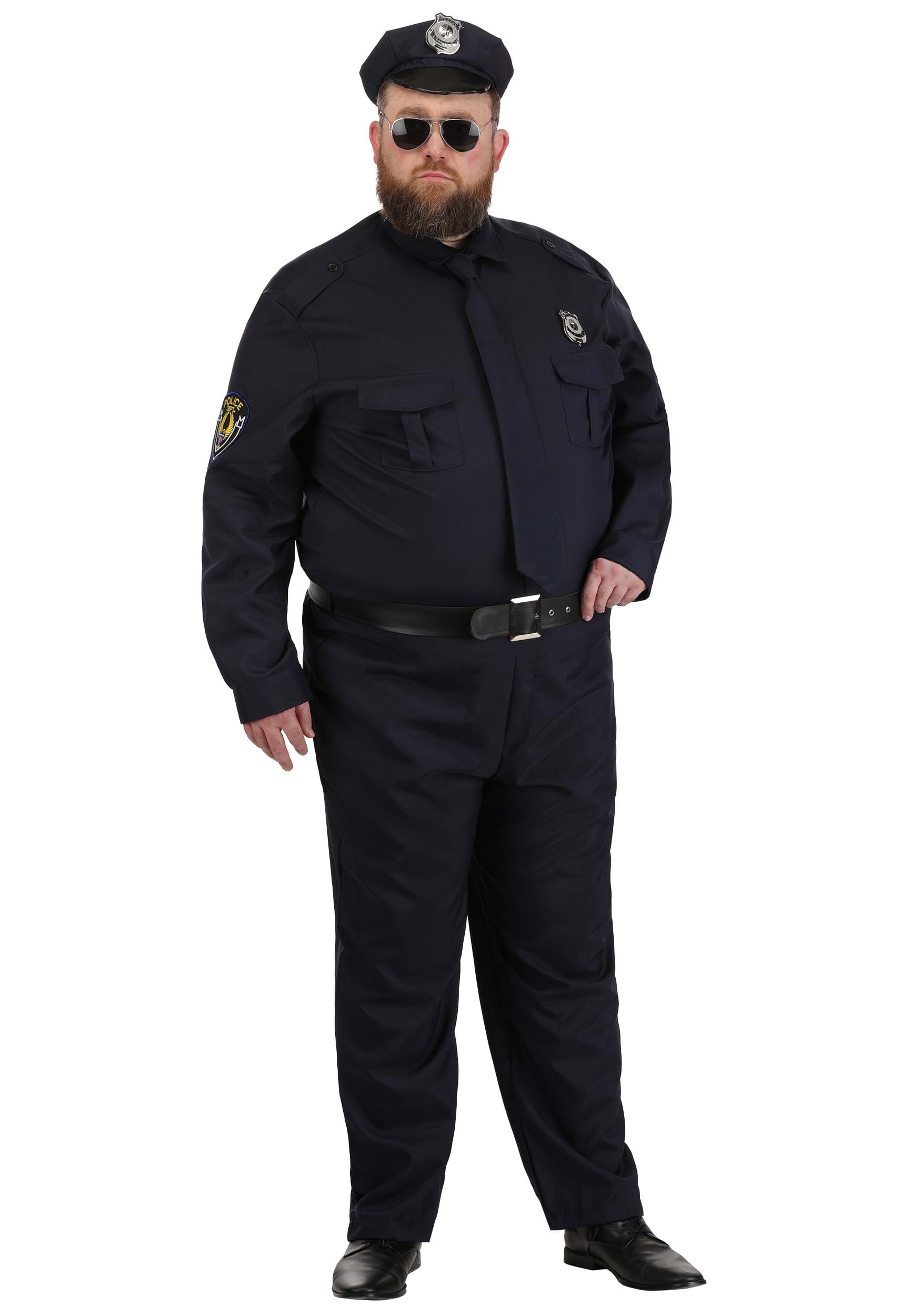 Plus Size Men's Police Officer Costume