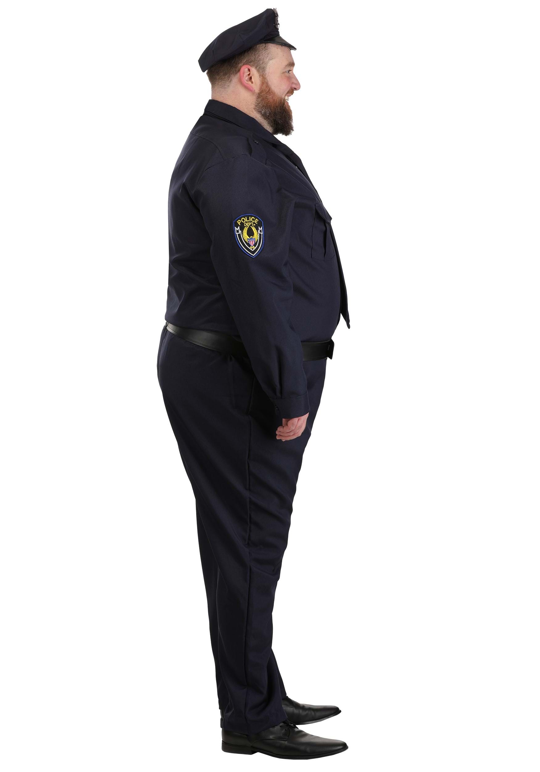 Plus Size Men's Police Officer Costume