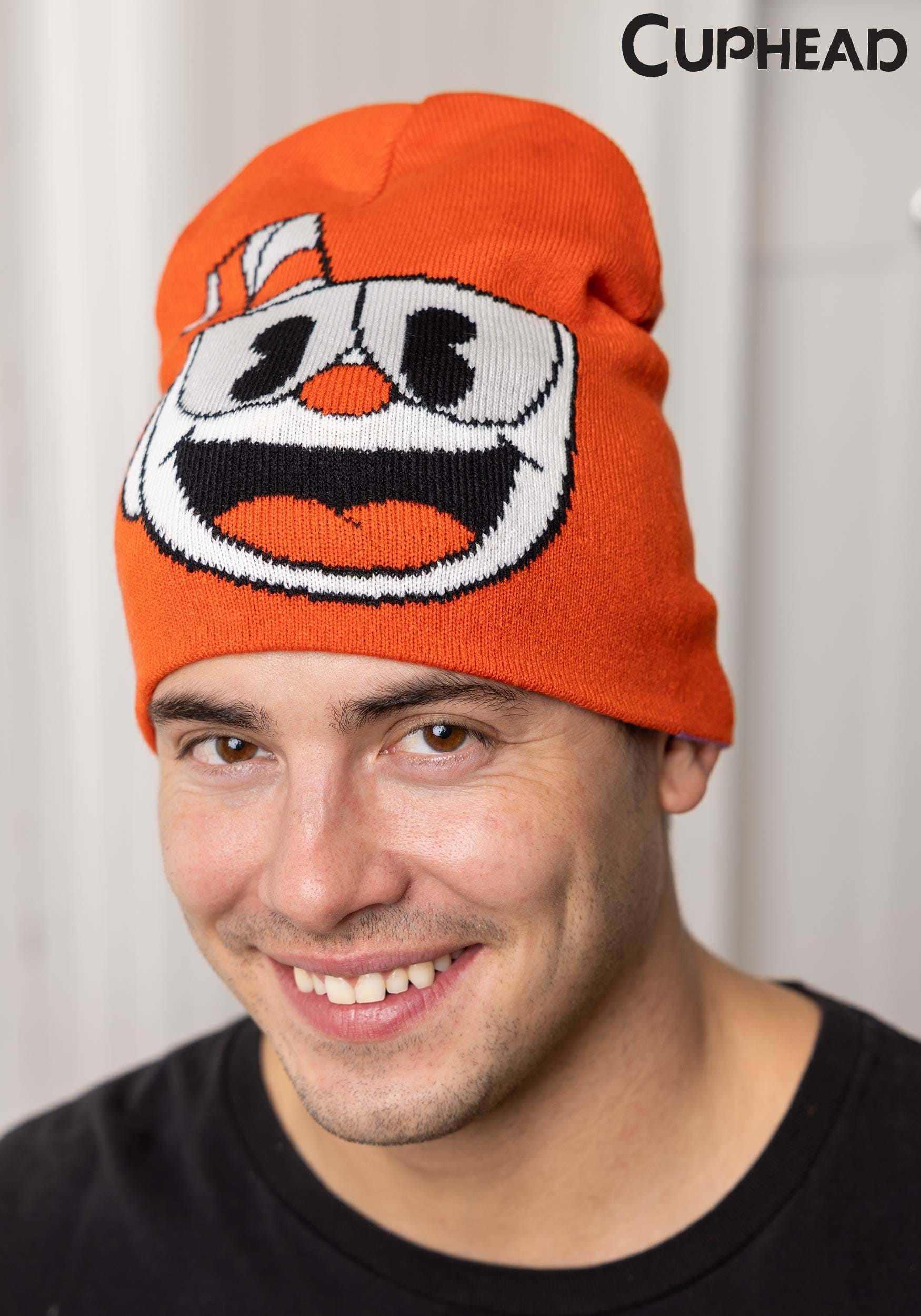 Reversible Cuphead Knit Hat