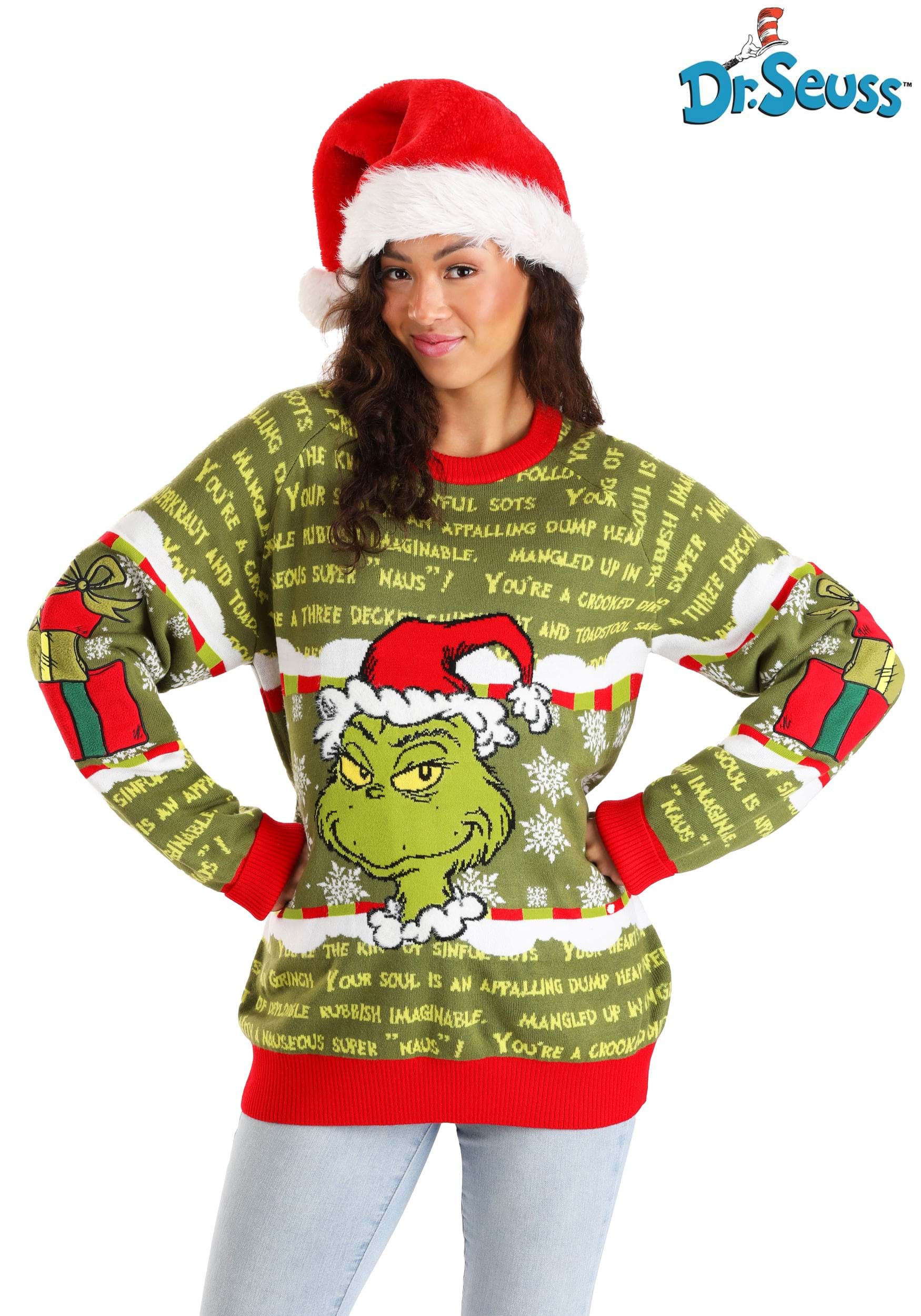 You're a Mean One Mr. Grinch Adult Sweater