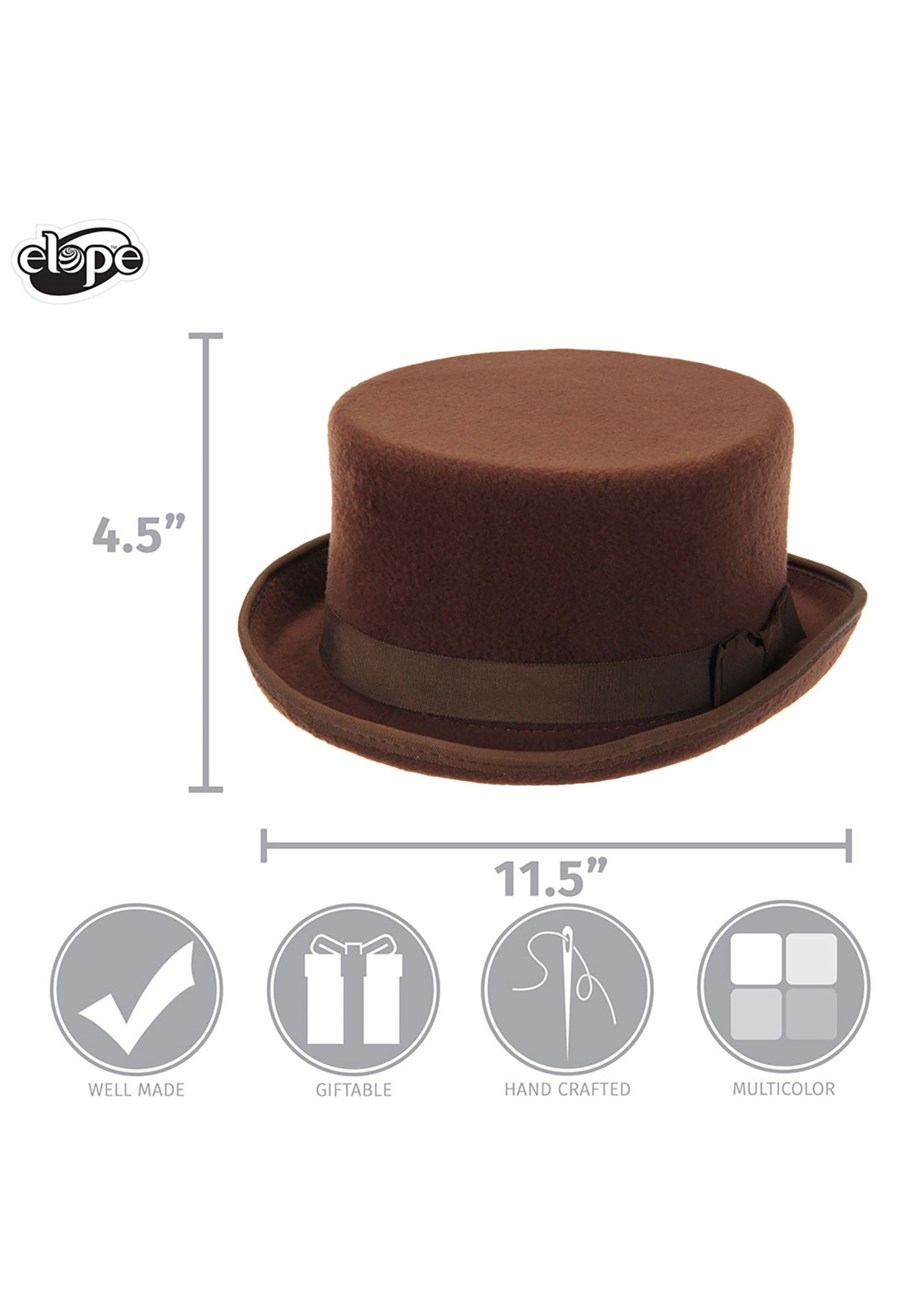 John Bull Brown Costume Hat