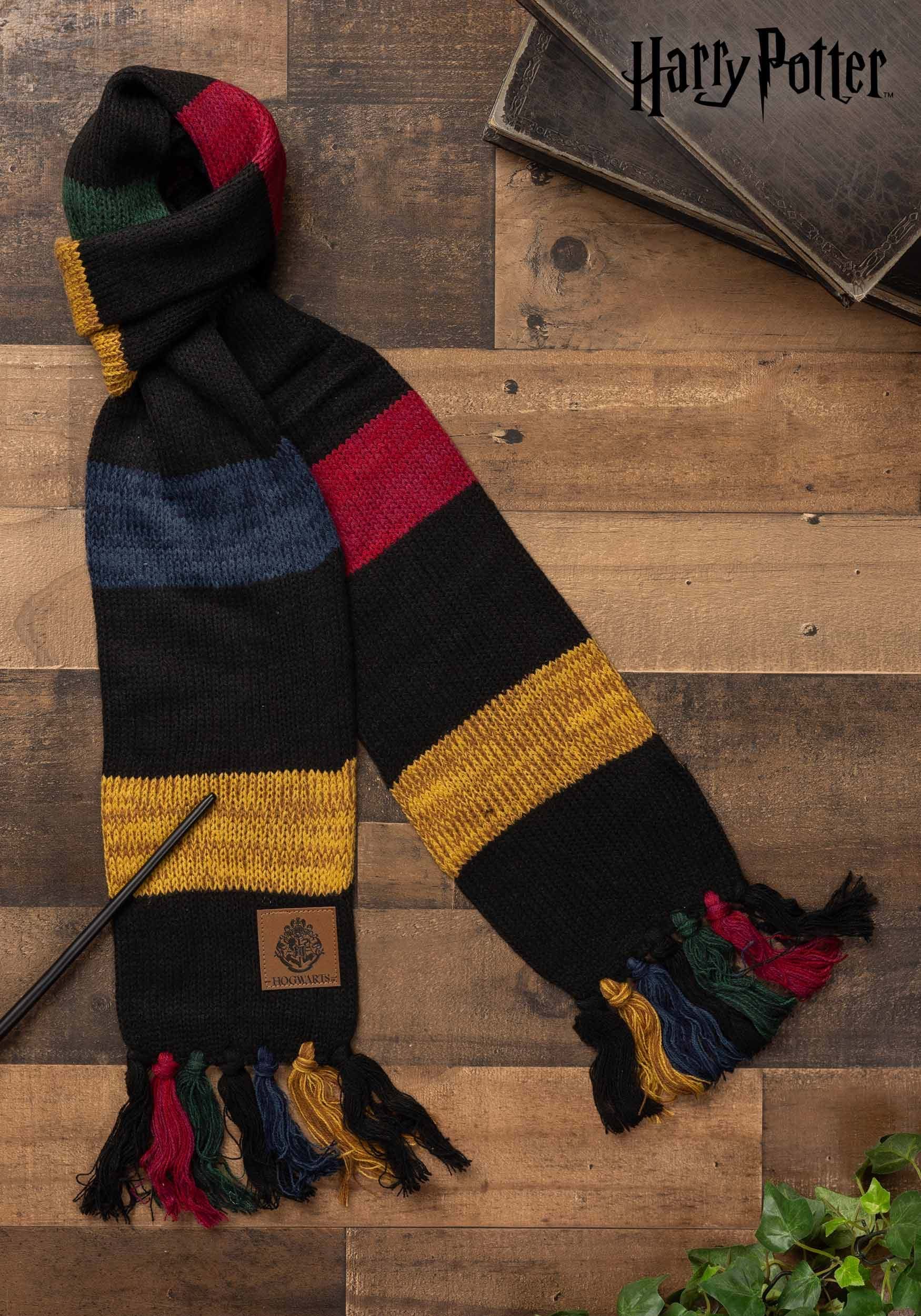 Hogwarts Heathered Knit Scarf for Adults 1 Hogwarts Heathered Knit Scarf for Adults