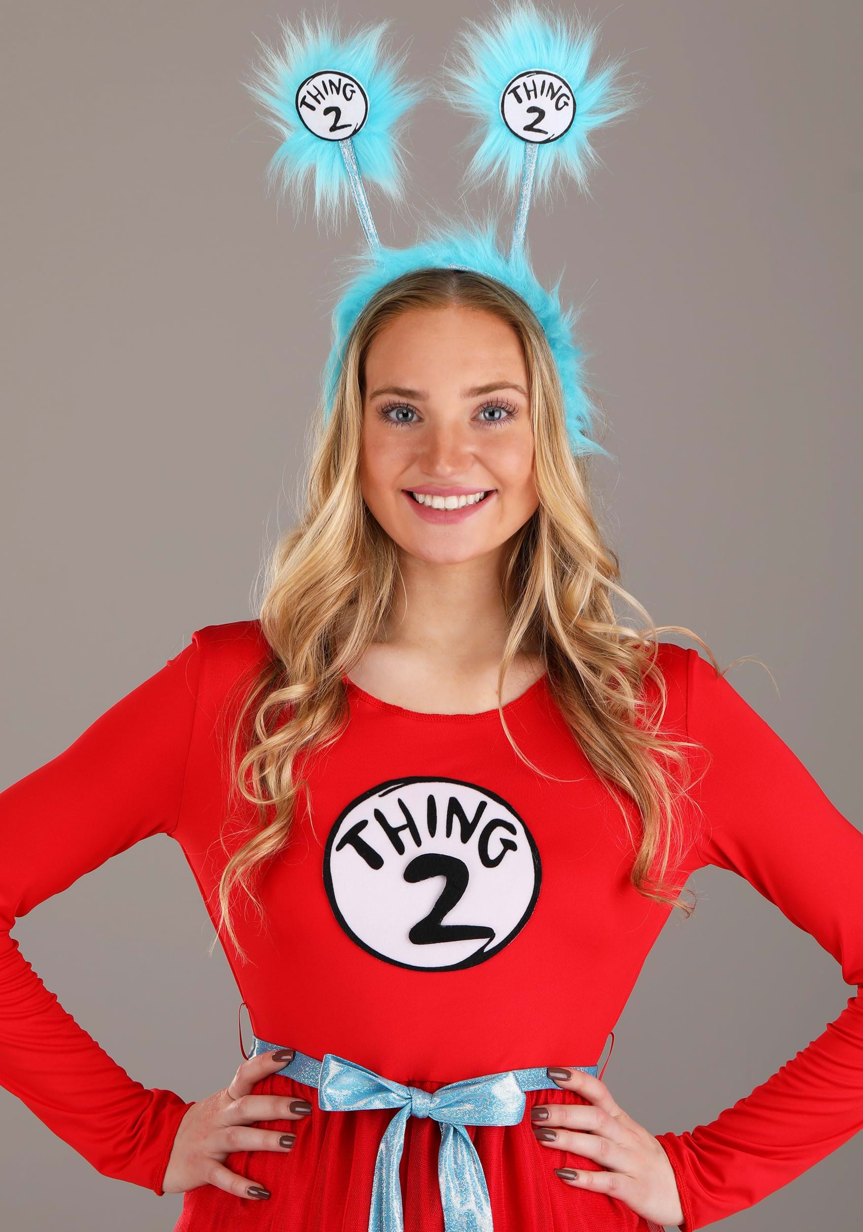 Dr. Seuss Thing 1 & 2 Women's Costume Dress 4 Dr. Seuss Thing 1 & 2 Women's Costume Dress