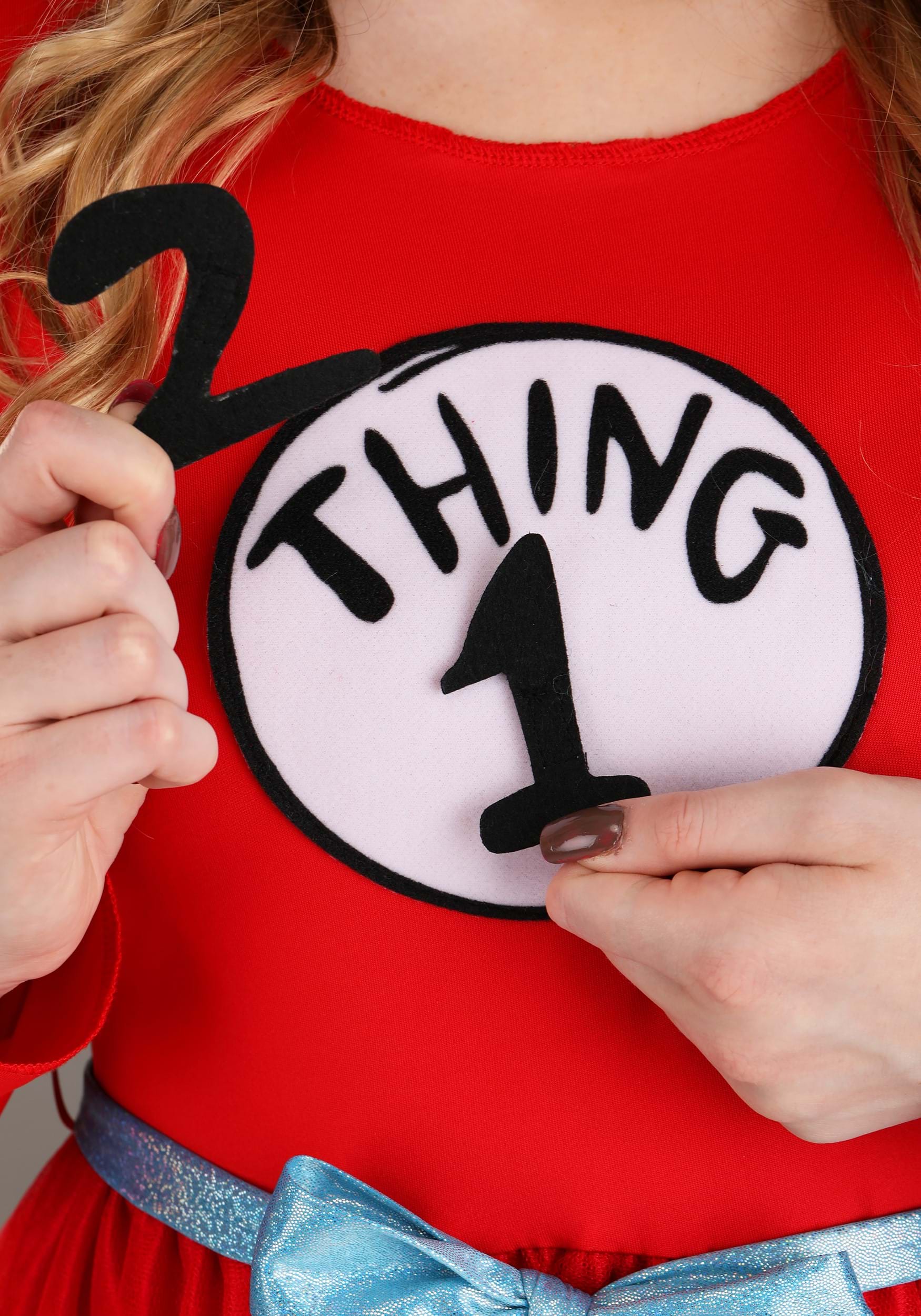 Dr. Seuss Thing 1 & 2 Women's Costume Dress 5 Dr. Seuss Thing 1 & 2 Women's Costume Dress