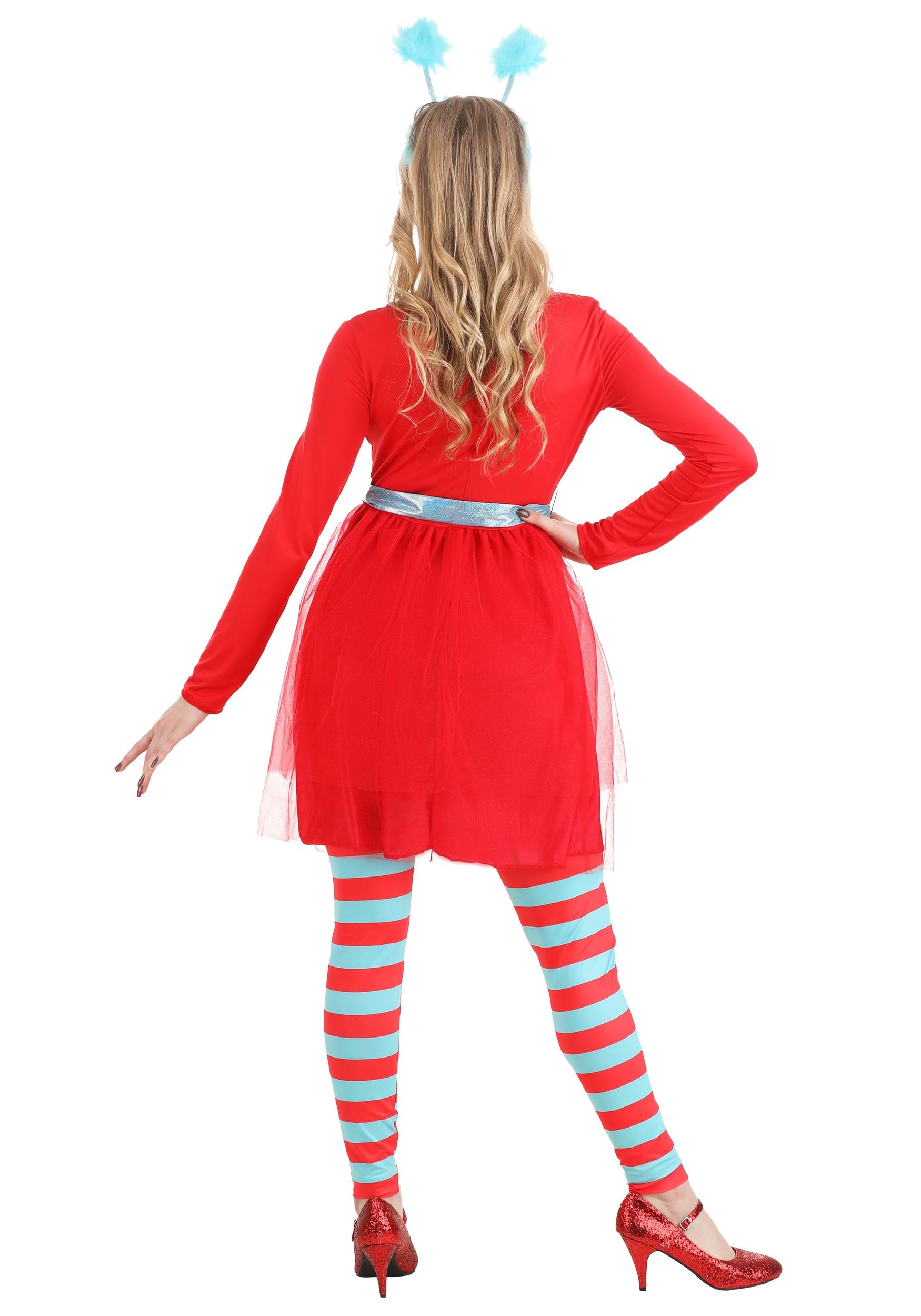 Dr. Seuss Thing 1 & 2 Women's Costume Dress 6 Dr. Seuss Thing 1 & 2 Women's Costume Dress