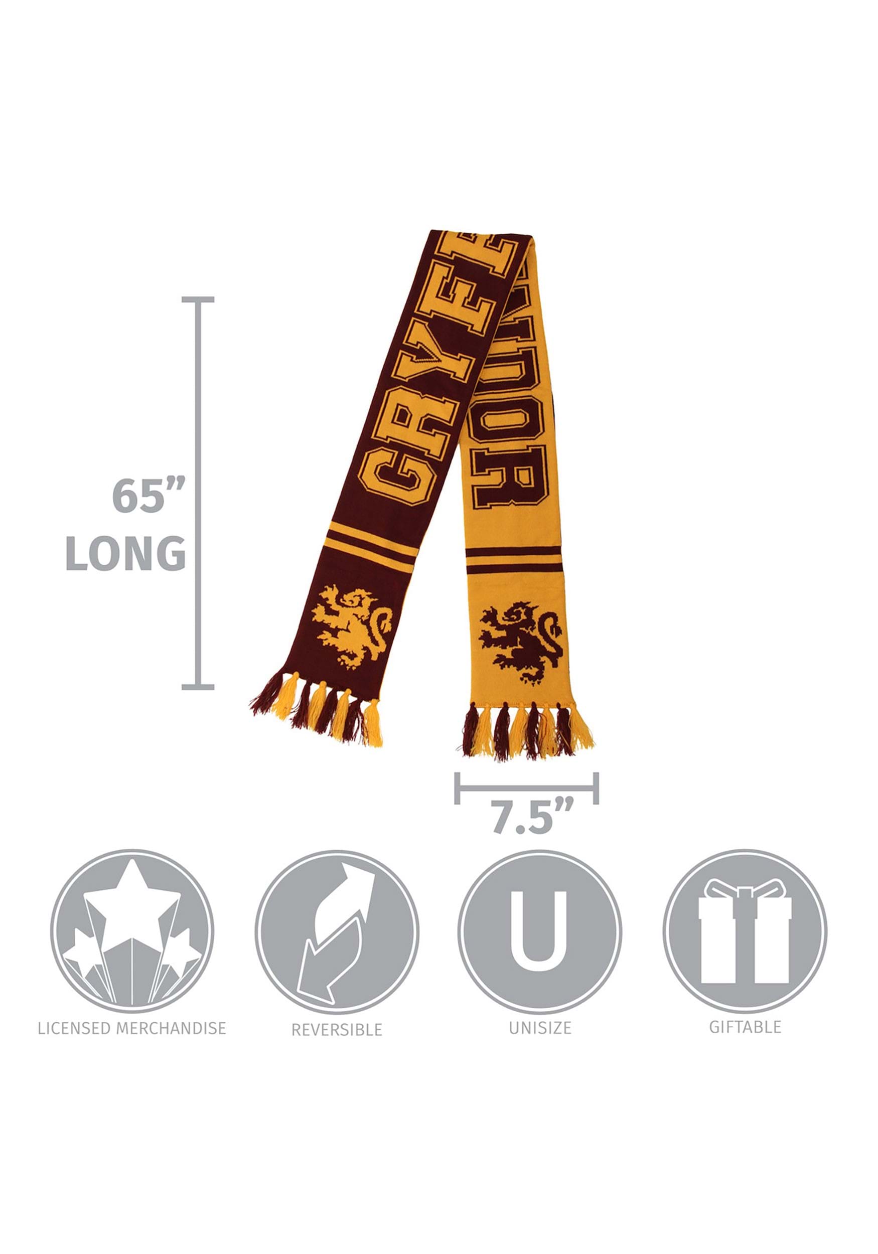 Gryffindor Reversible Knit Scarf