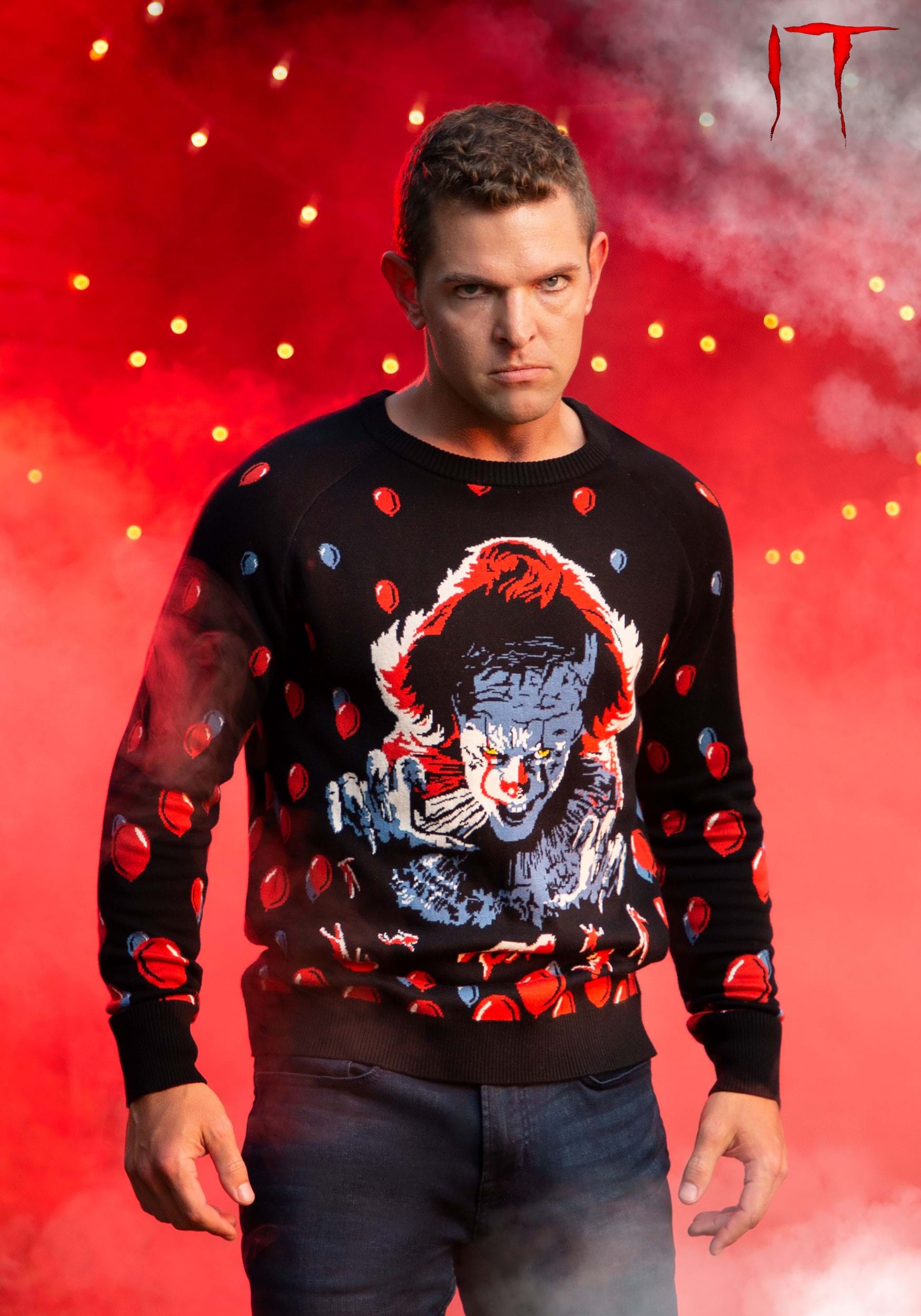 IT (2019) Pennywise Ugly Sweater for Adults