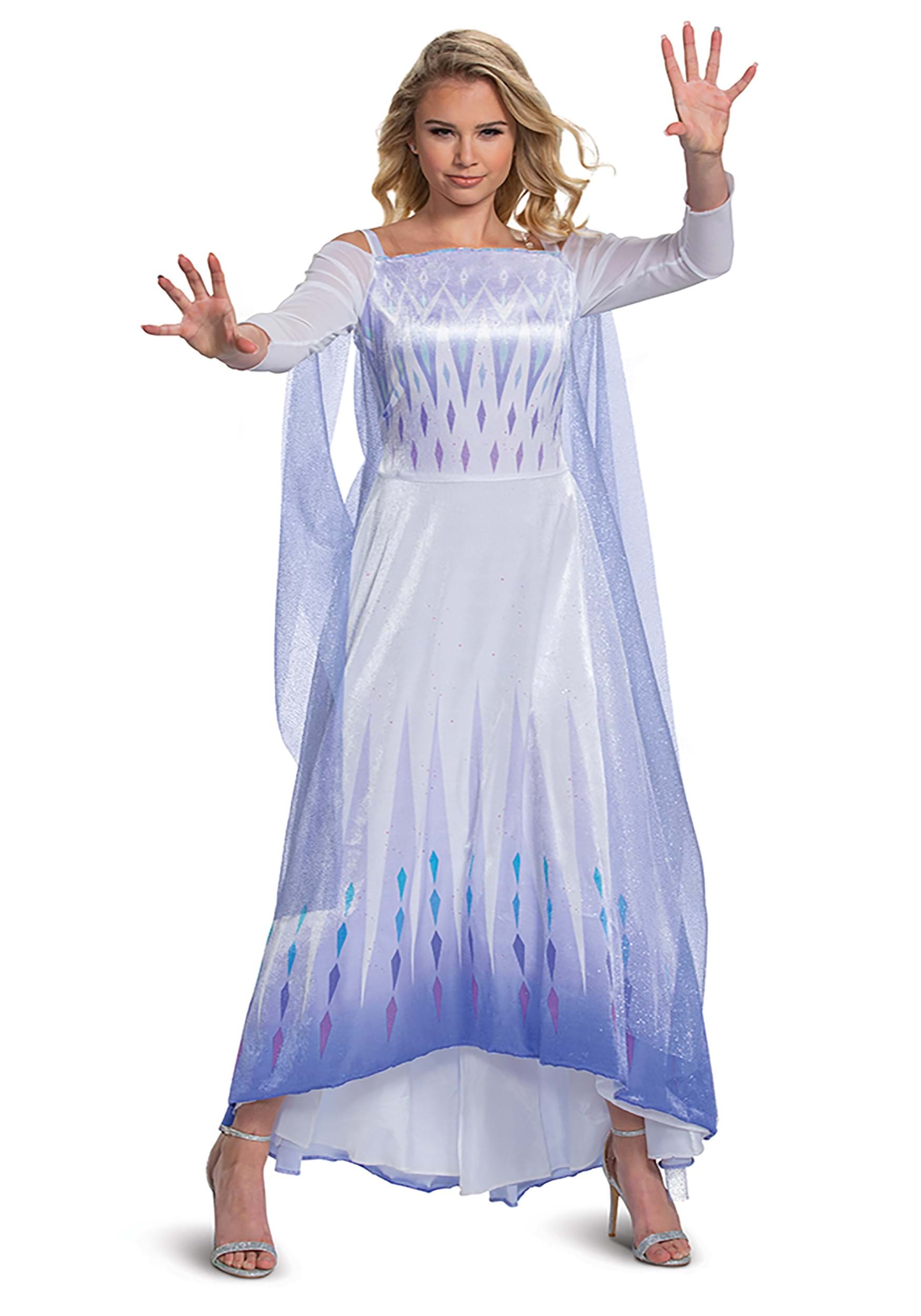 Women's Frozen Snow Queen Elsa Deluxe Costume 1 Women's Frozen Snow Queen Elsa Deluxe Costume