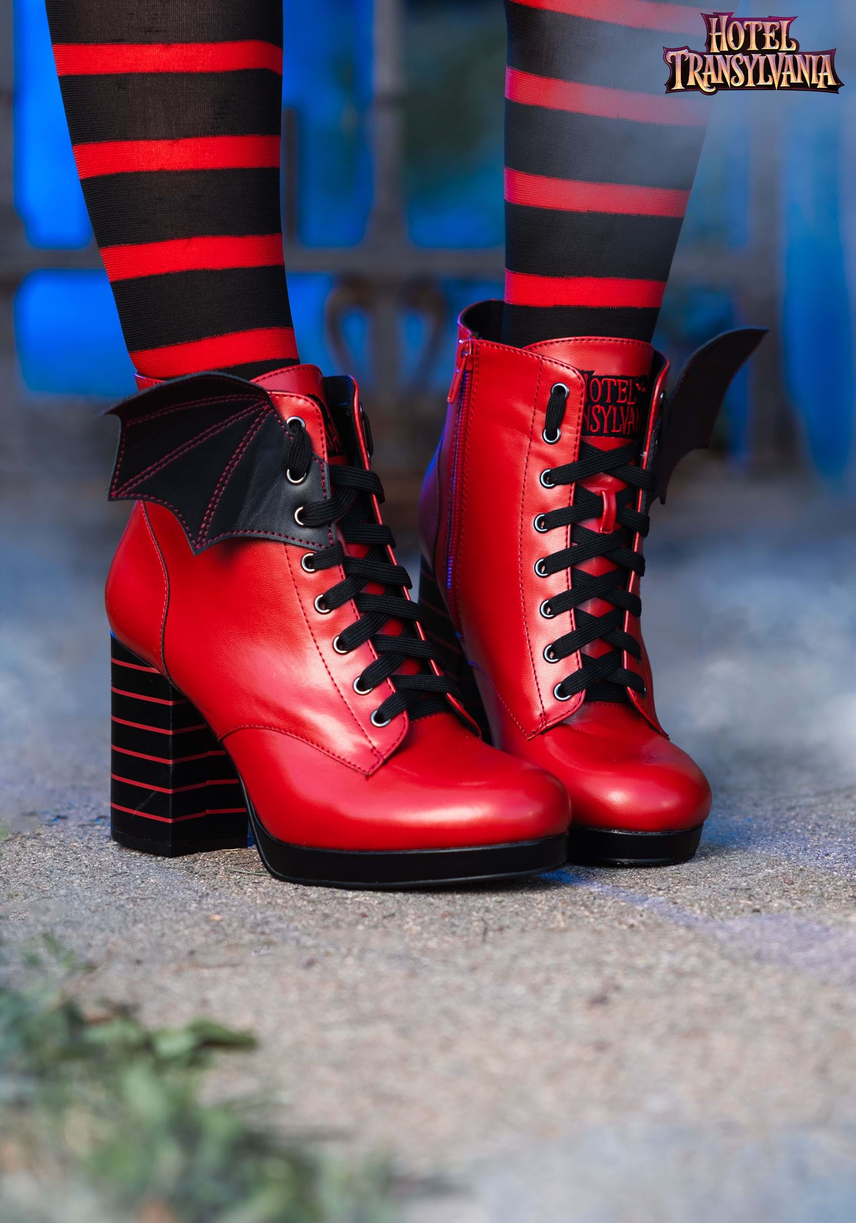 Hotel Transylvania Women's Mavis Red Heeled Boots