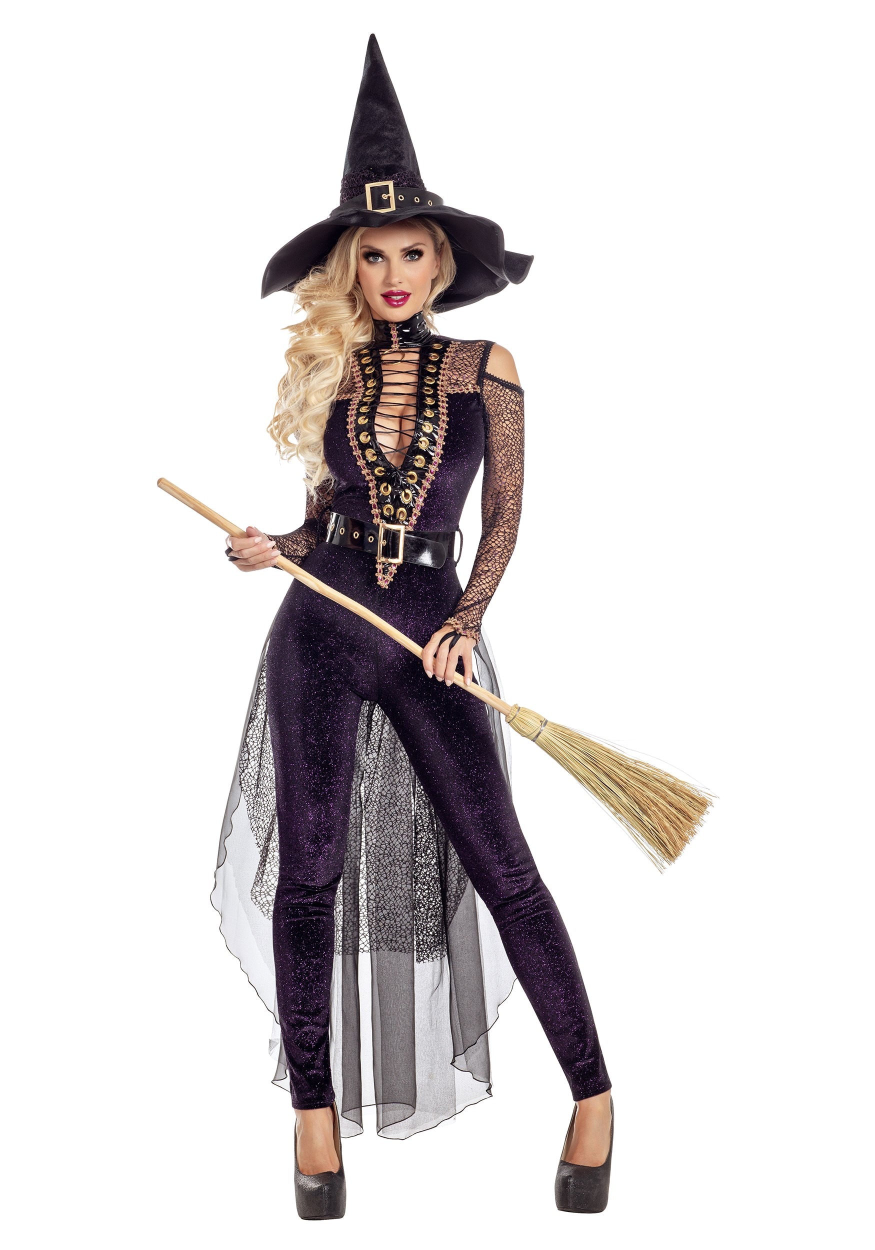 Midnight Violet Witch Costume for Women