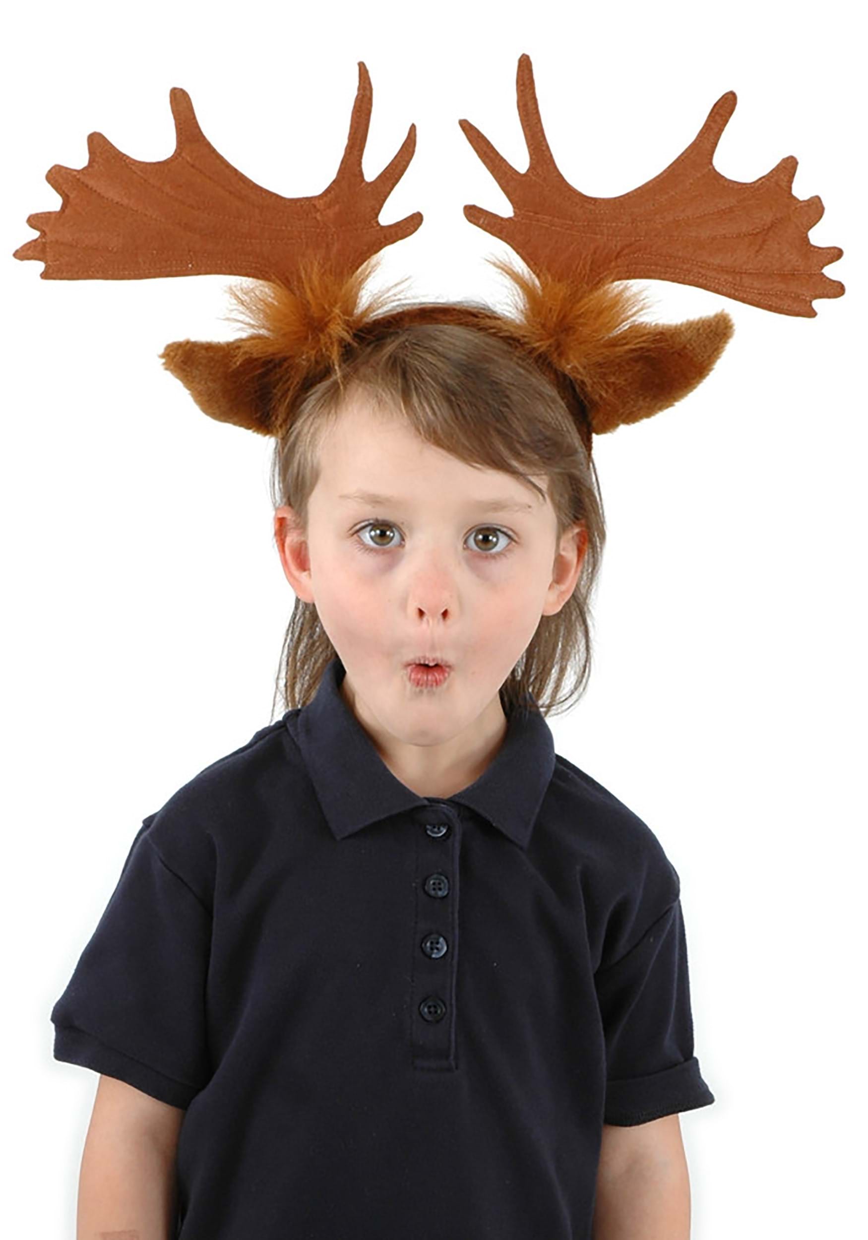 Moose Ears & Antlers Headband Accessory