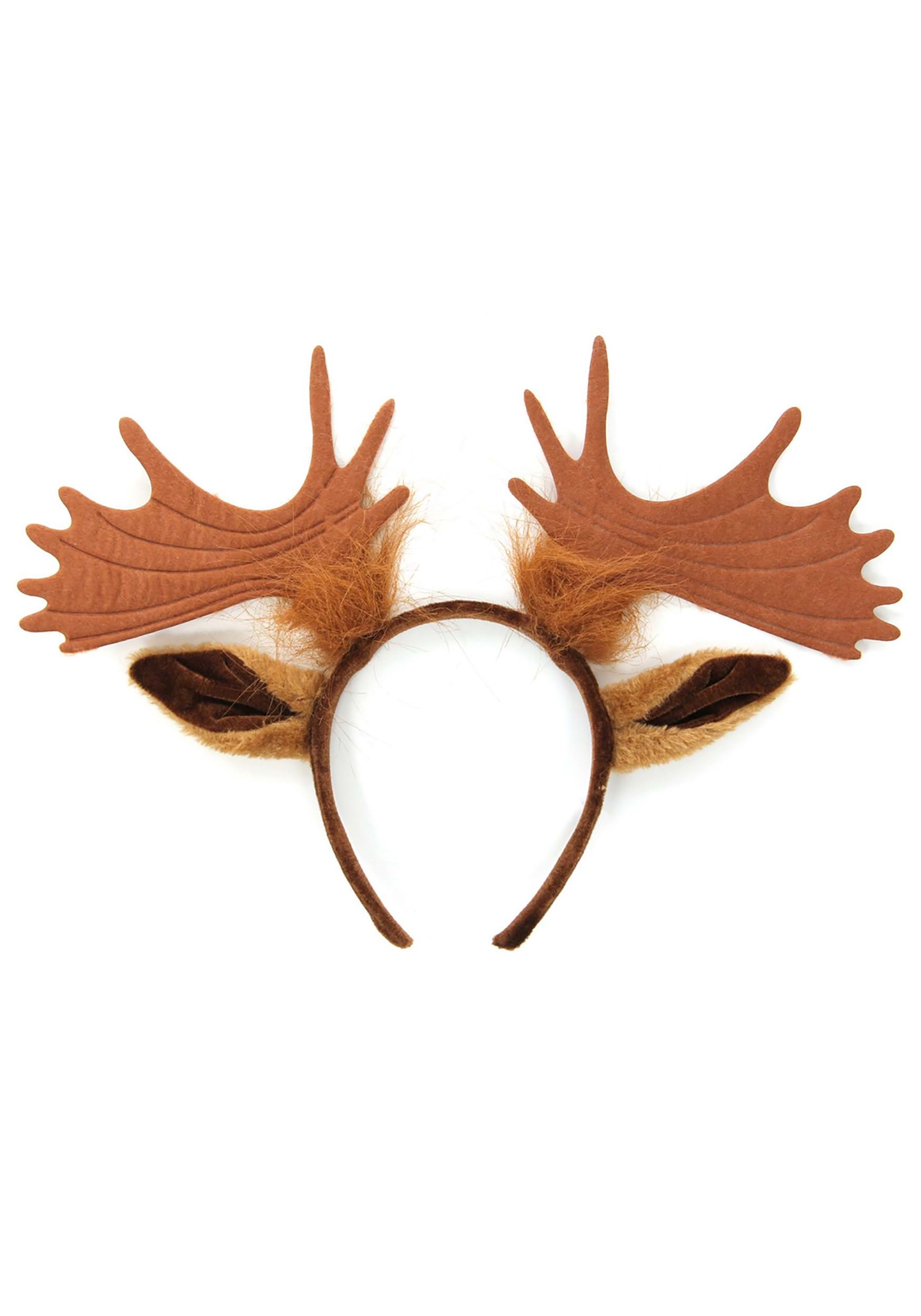 Moose Ears & Antlers Headband Accessory
