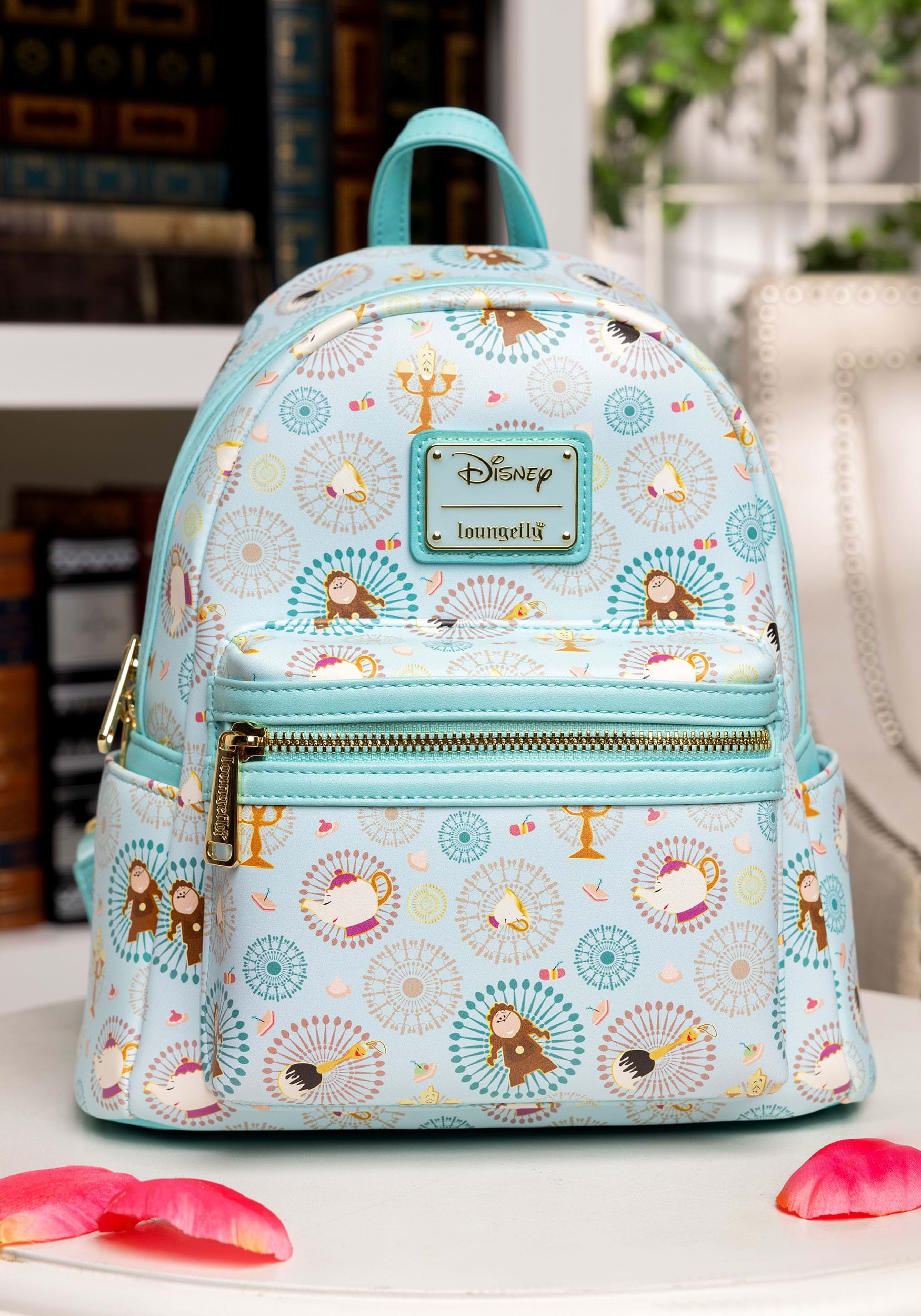 Beauty and the Beast Be Our Guest Loungefly Mini Backpack
