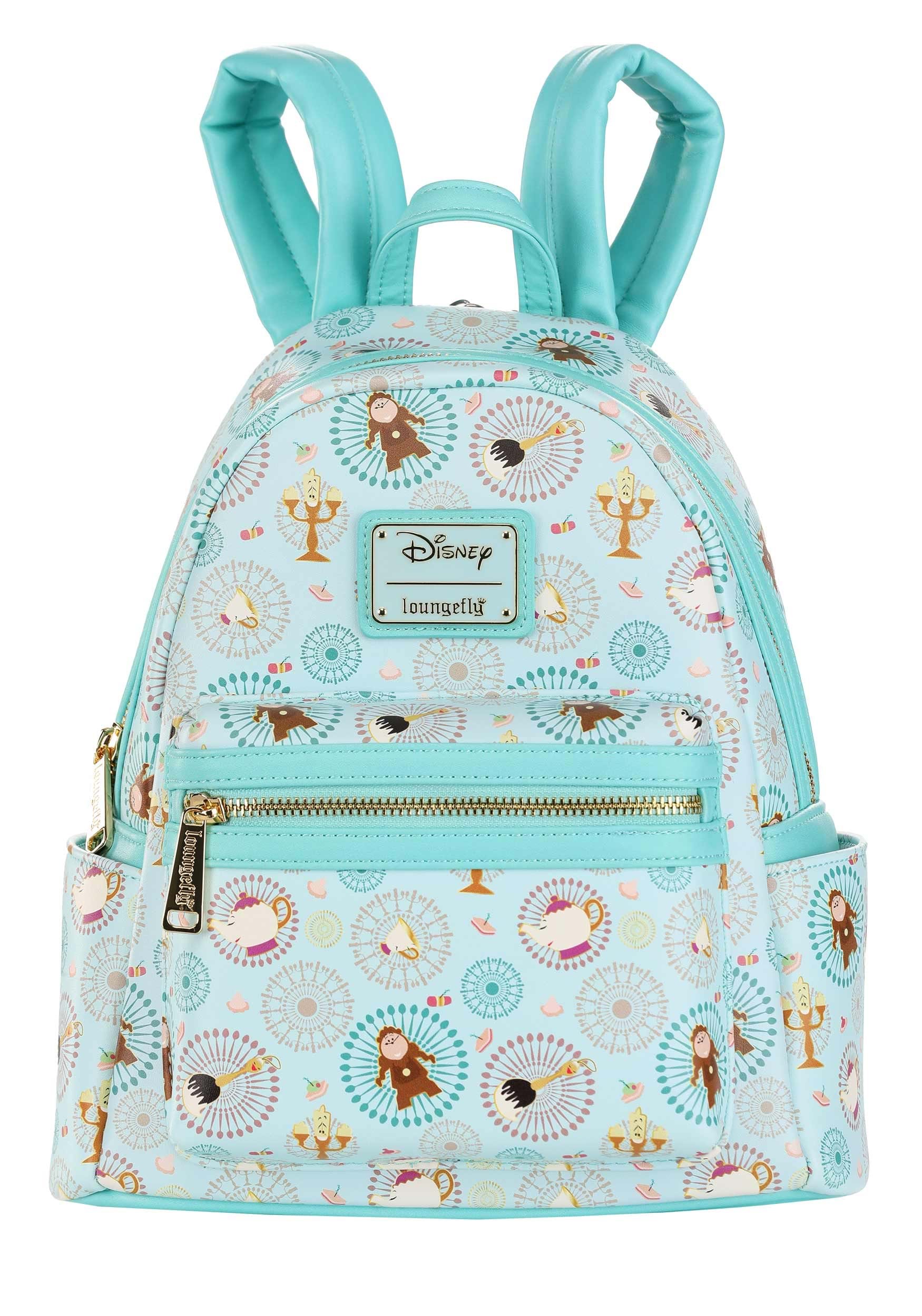 Beauty and the Beast Be Our Guest Loungefly Mini Backpack
