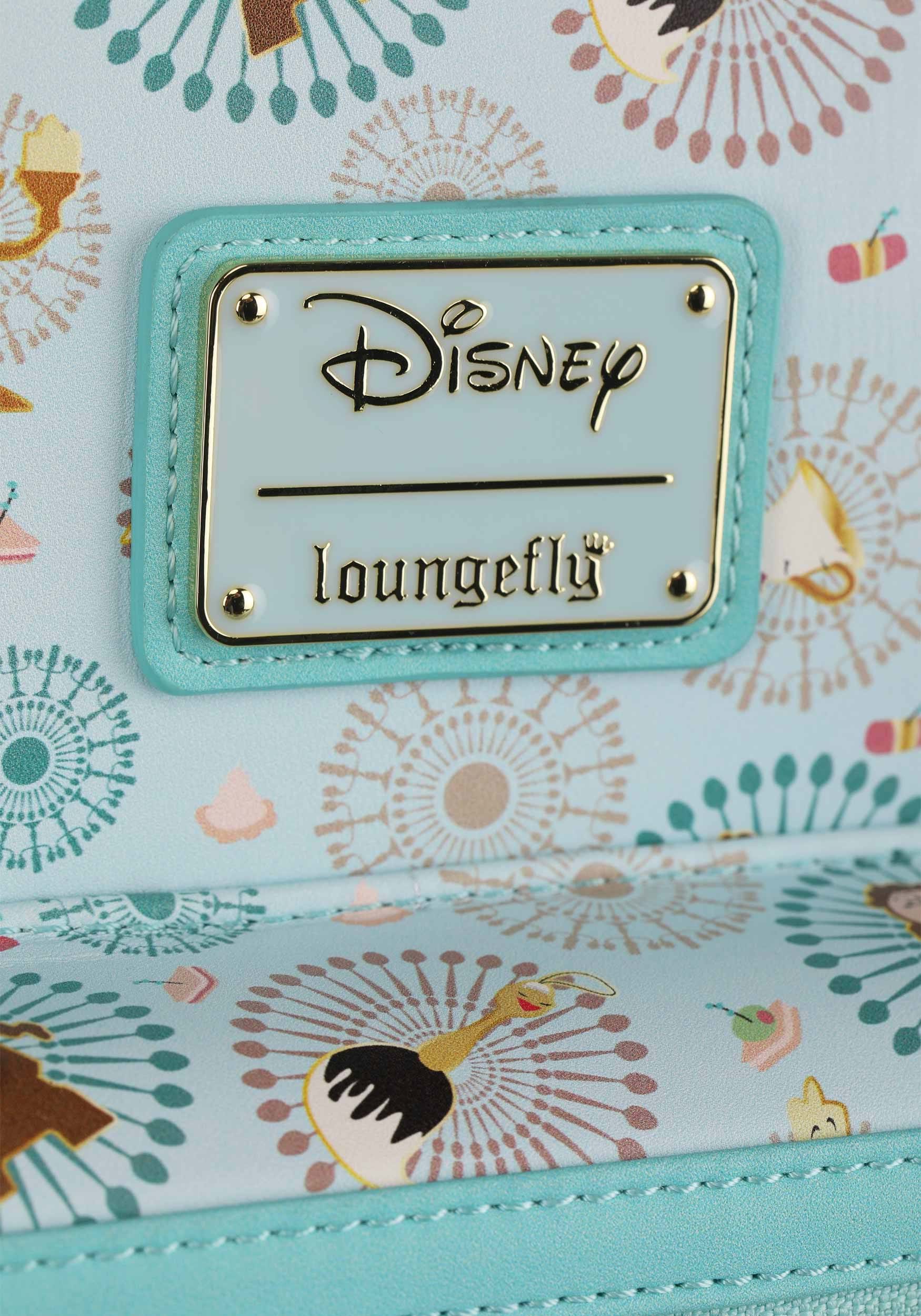 Beauty and the Beast Be Our Guest Loungefly Mini Backpack