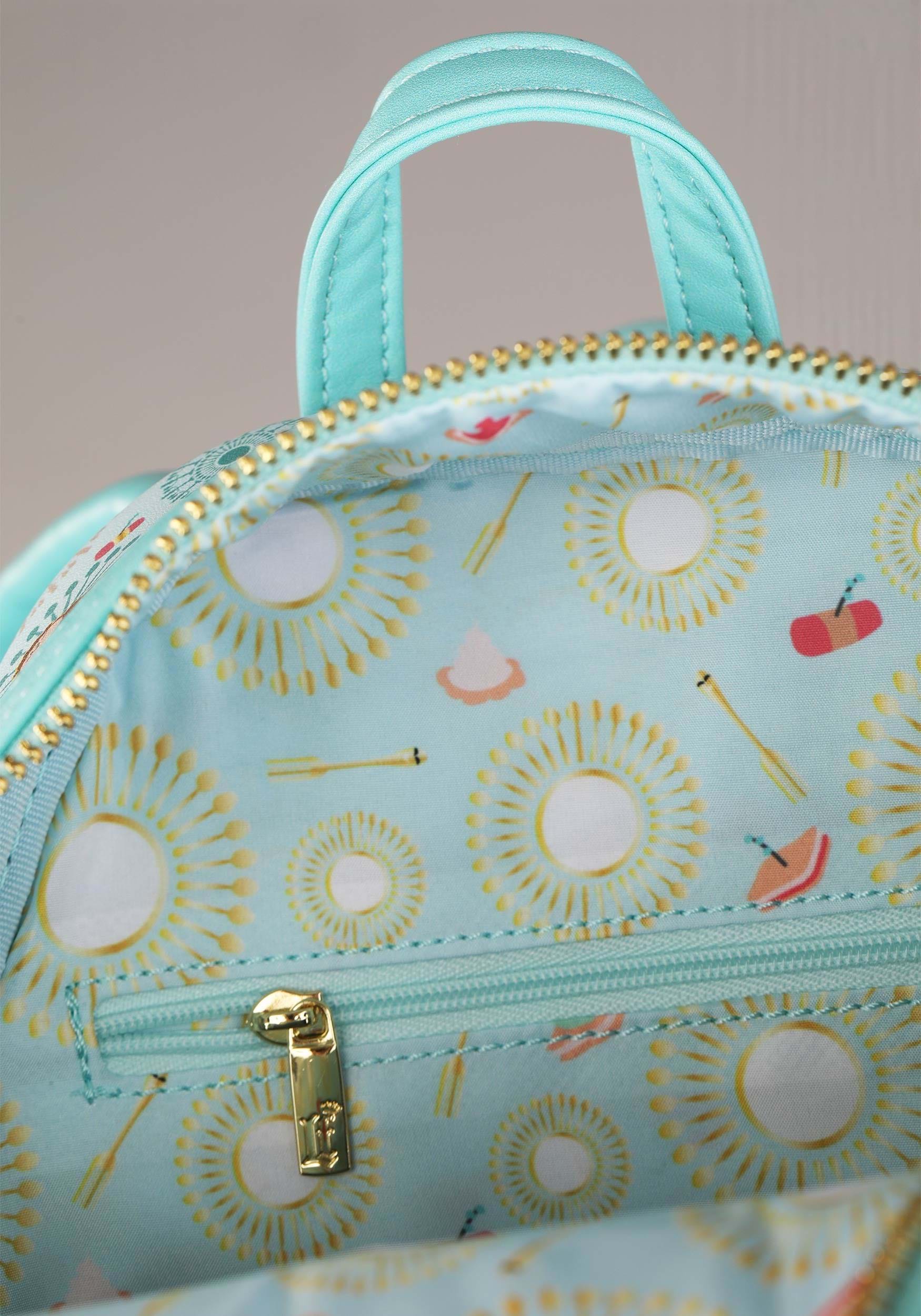 Beauty and the Beast Be Our Guest Loungefly Mini Backpack