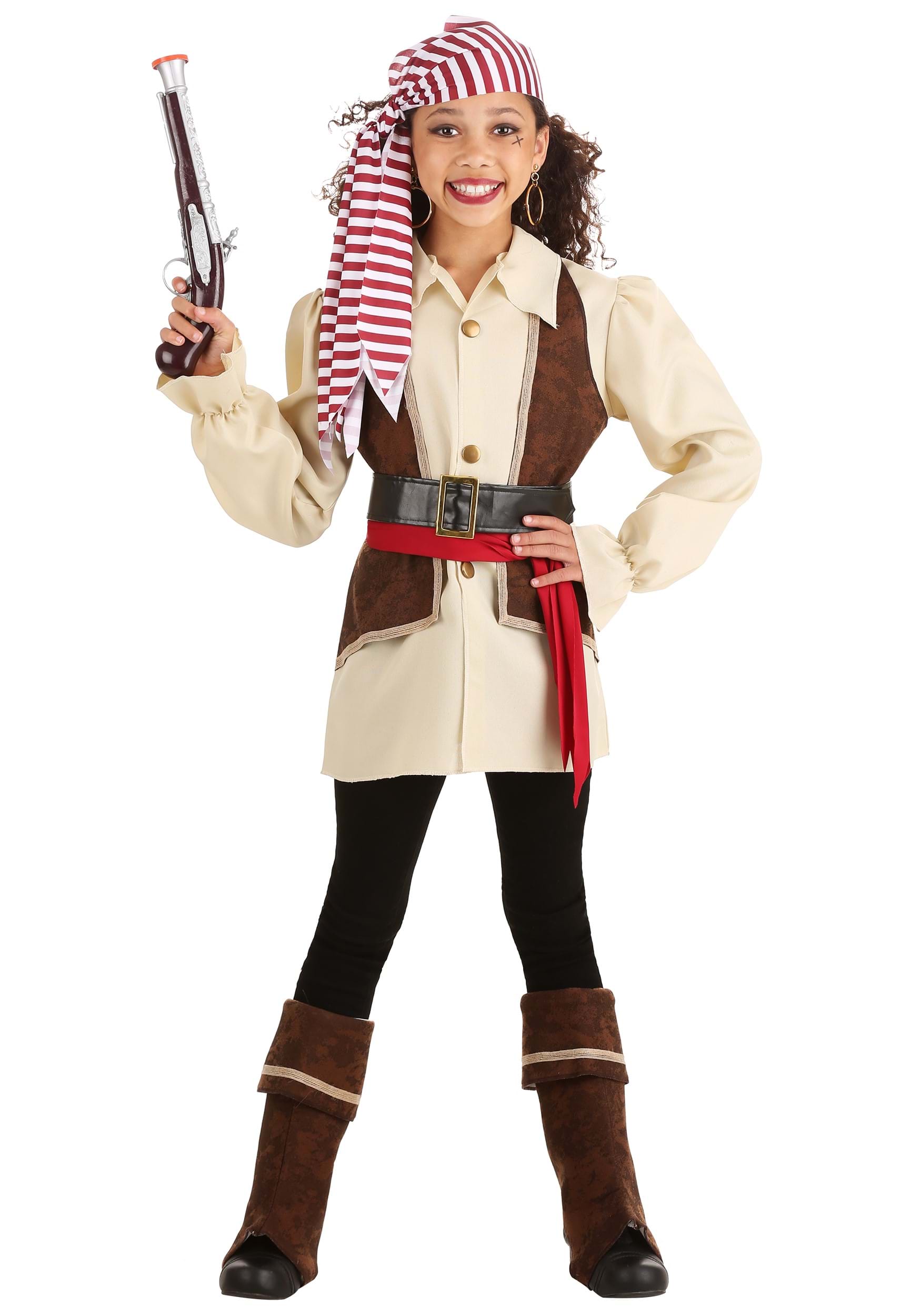 Cavalier Buccaneer Costume For Girls