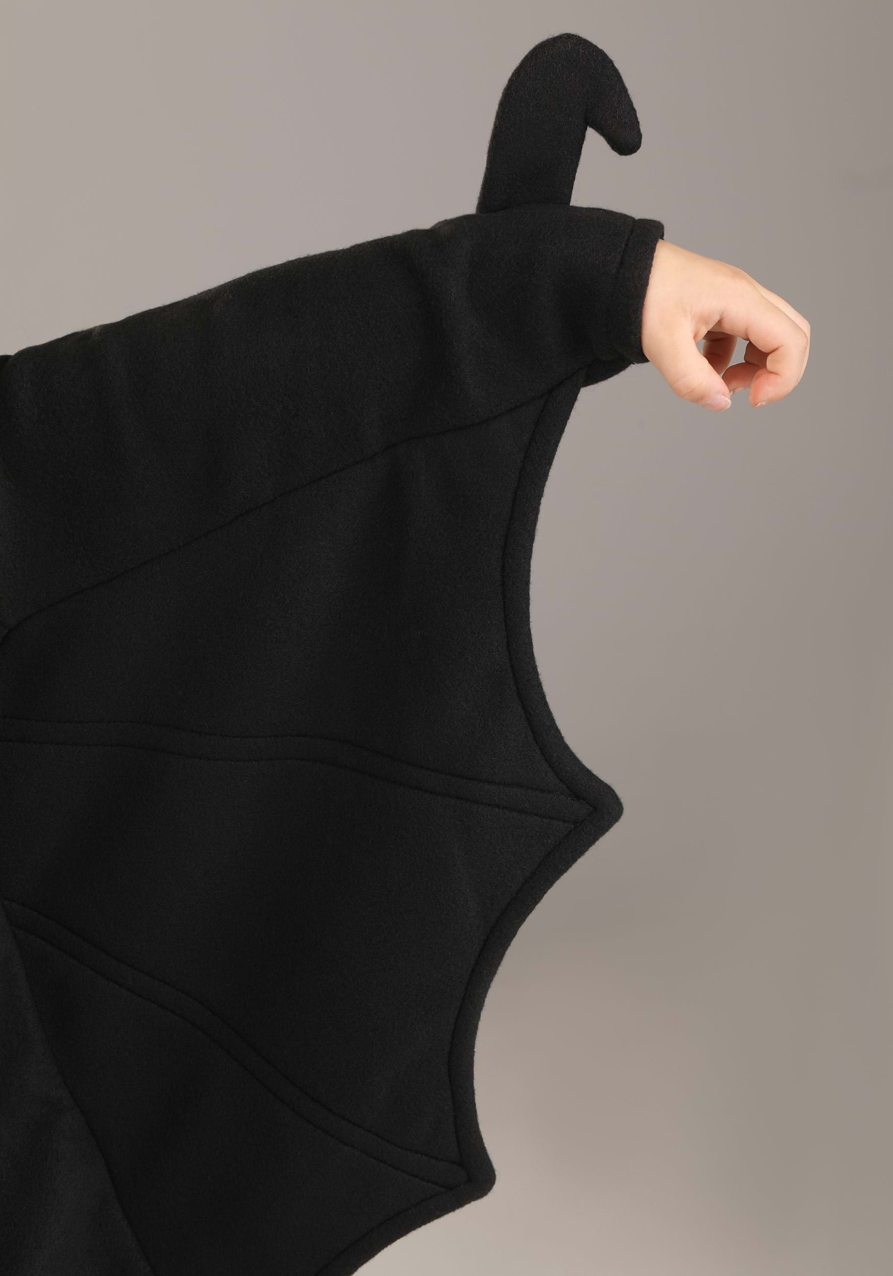 Girl's Cozy Black Bat Costume 3 Girl's Cozy Black Bat Costume