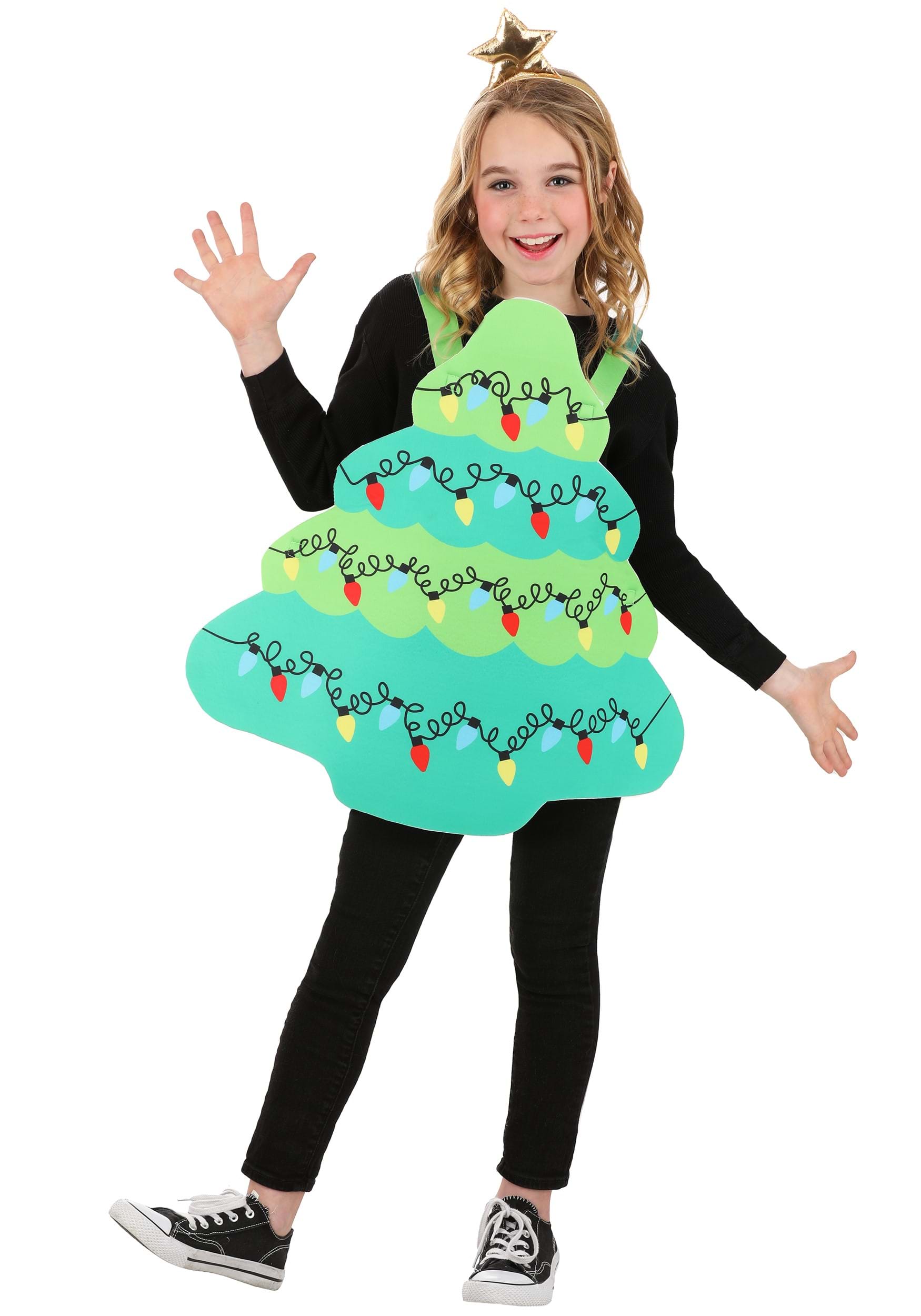 Kid's Green Christmas Tree Costume