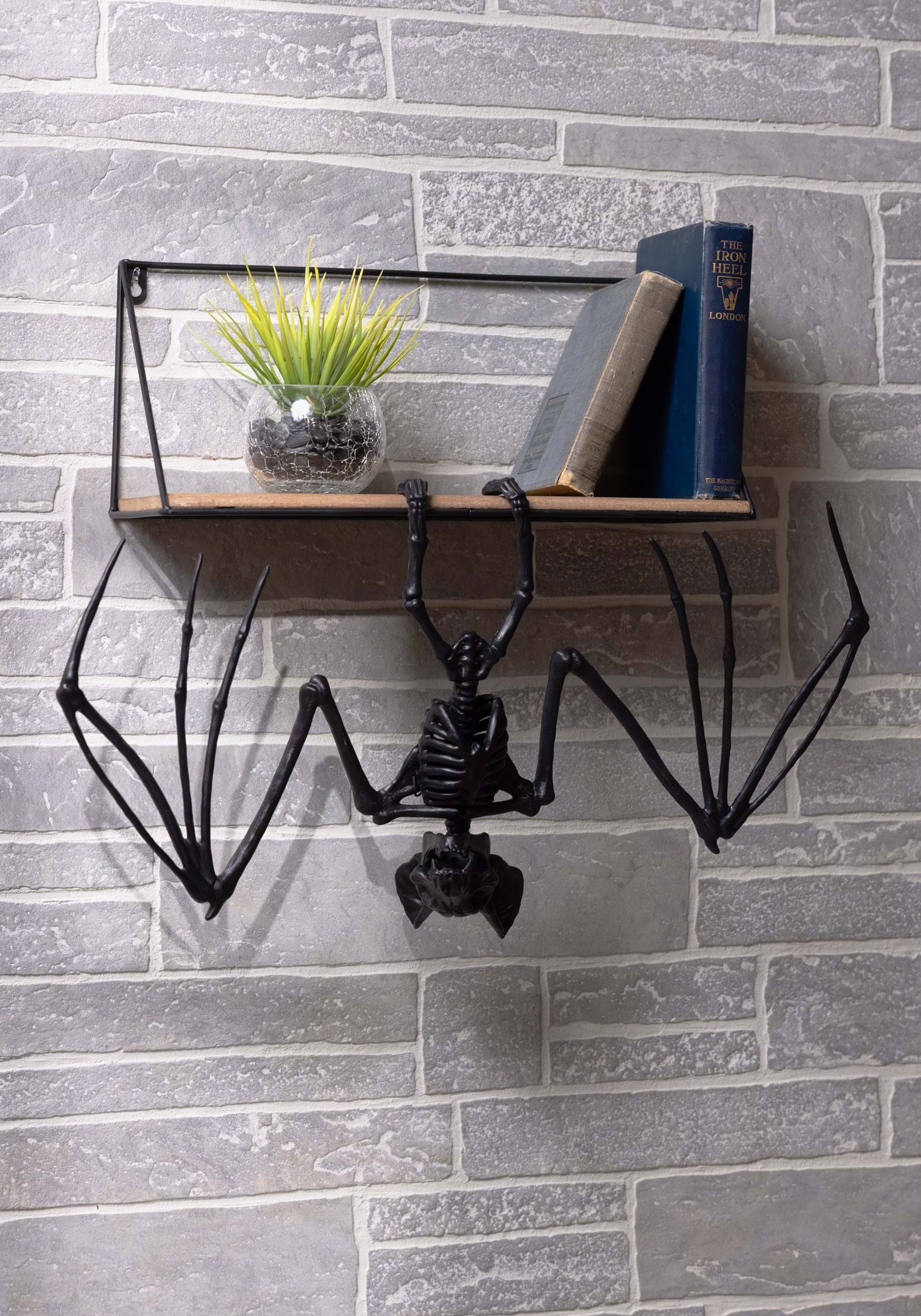 22-Inch Black Bat Skeleton Medium Prop Decoration