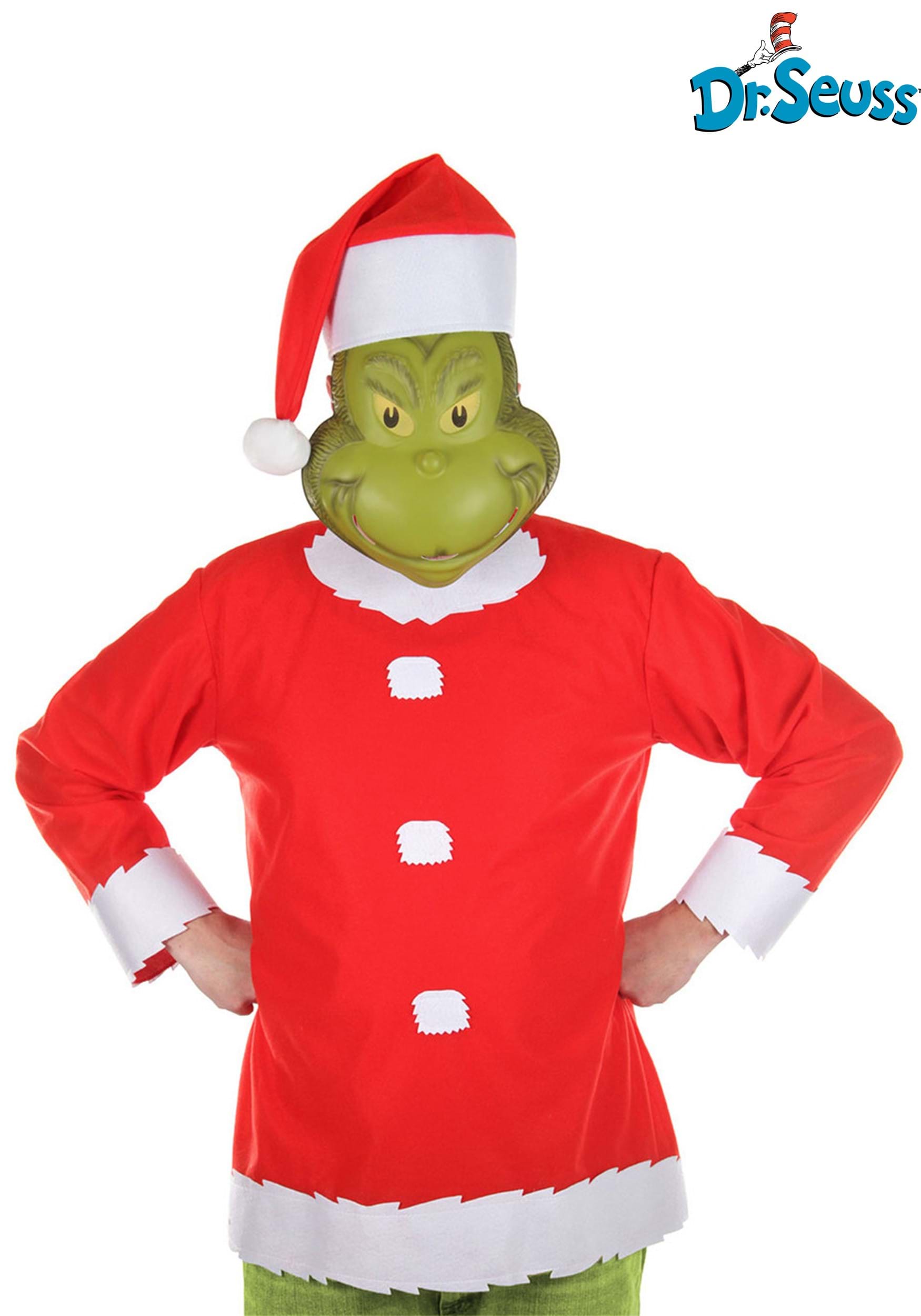 Adult Dr. Seuss The Grinch Santa Costume