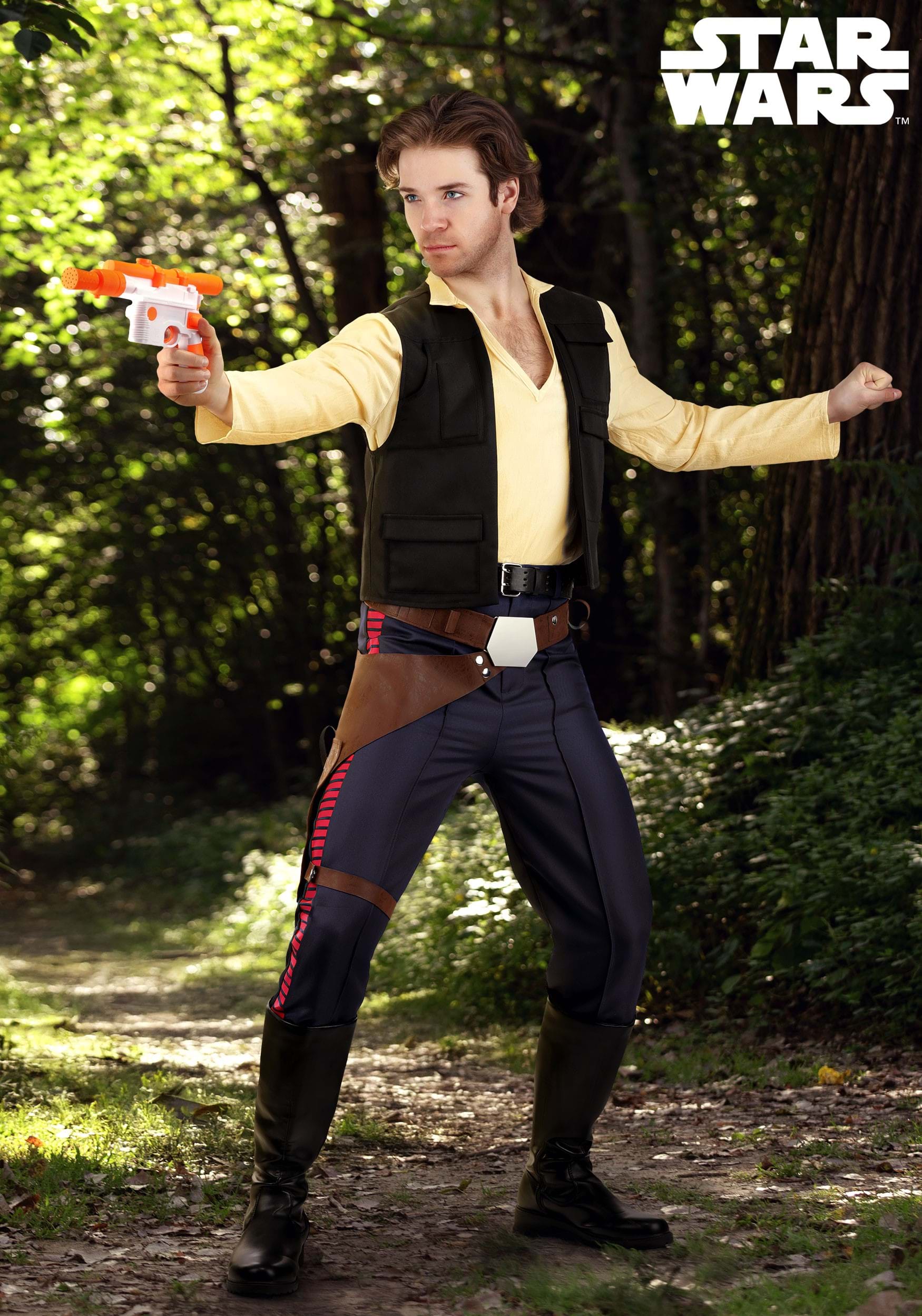Deluxe Star Wars Han Solo Costume for Men 1 Deluxe Star Wars Han Solo Costume for Men
